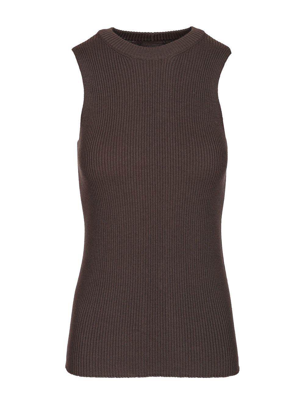 rick owens ribbed knit tank top