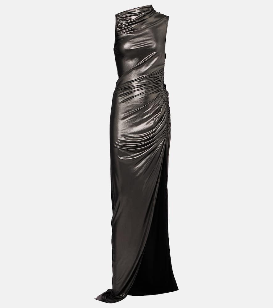 rick owens ruched jersey gown