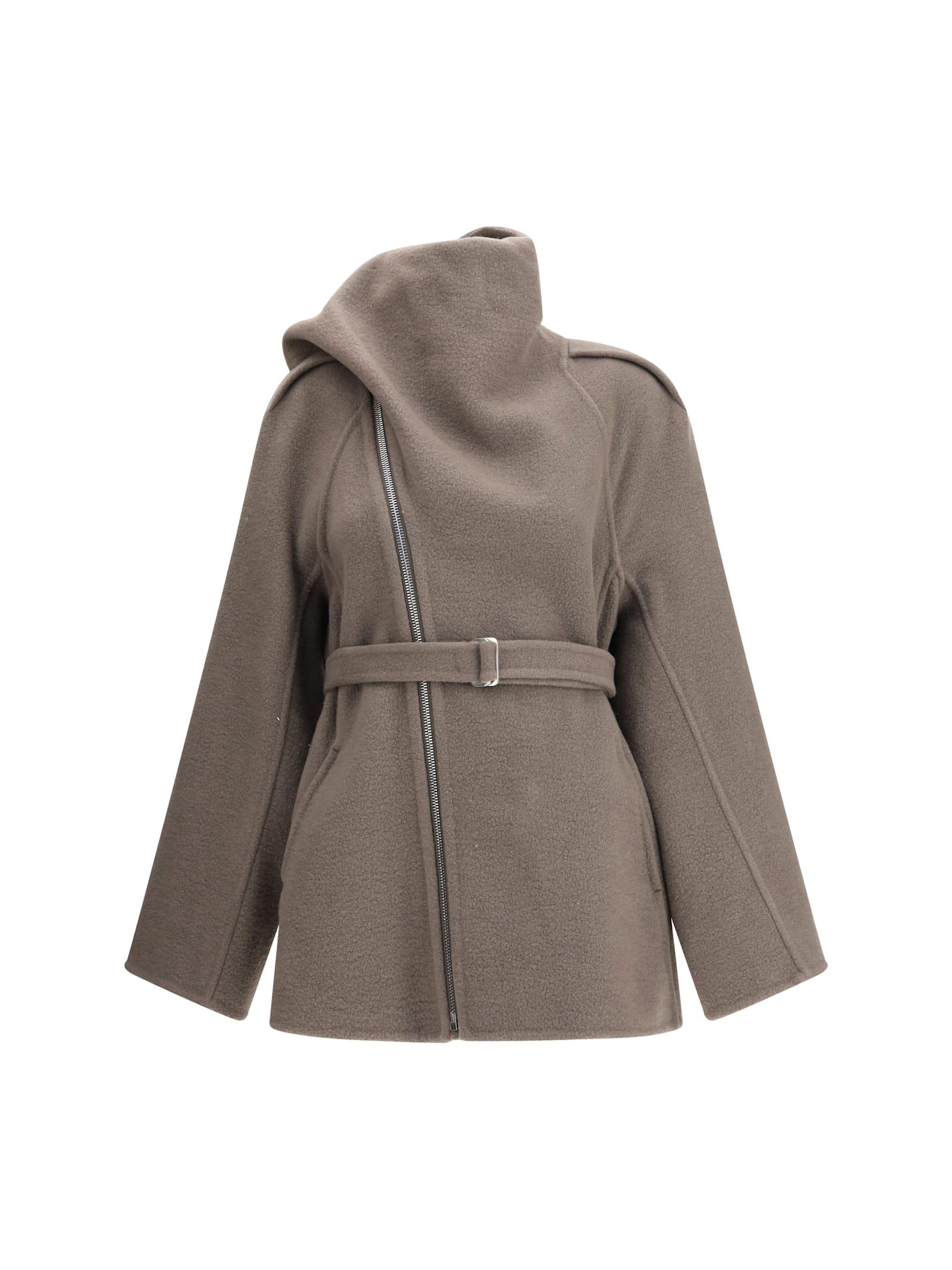 rick owens scarf flight jacket