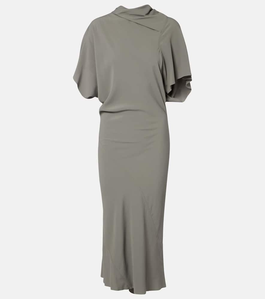 rick owens seb draped midi dress