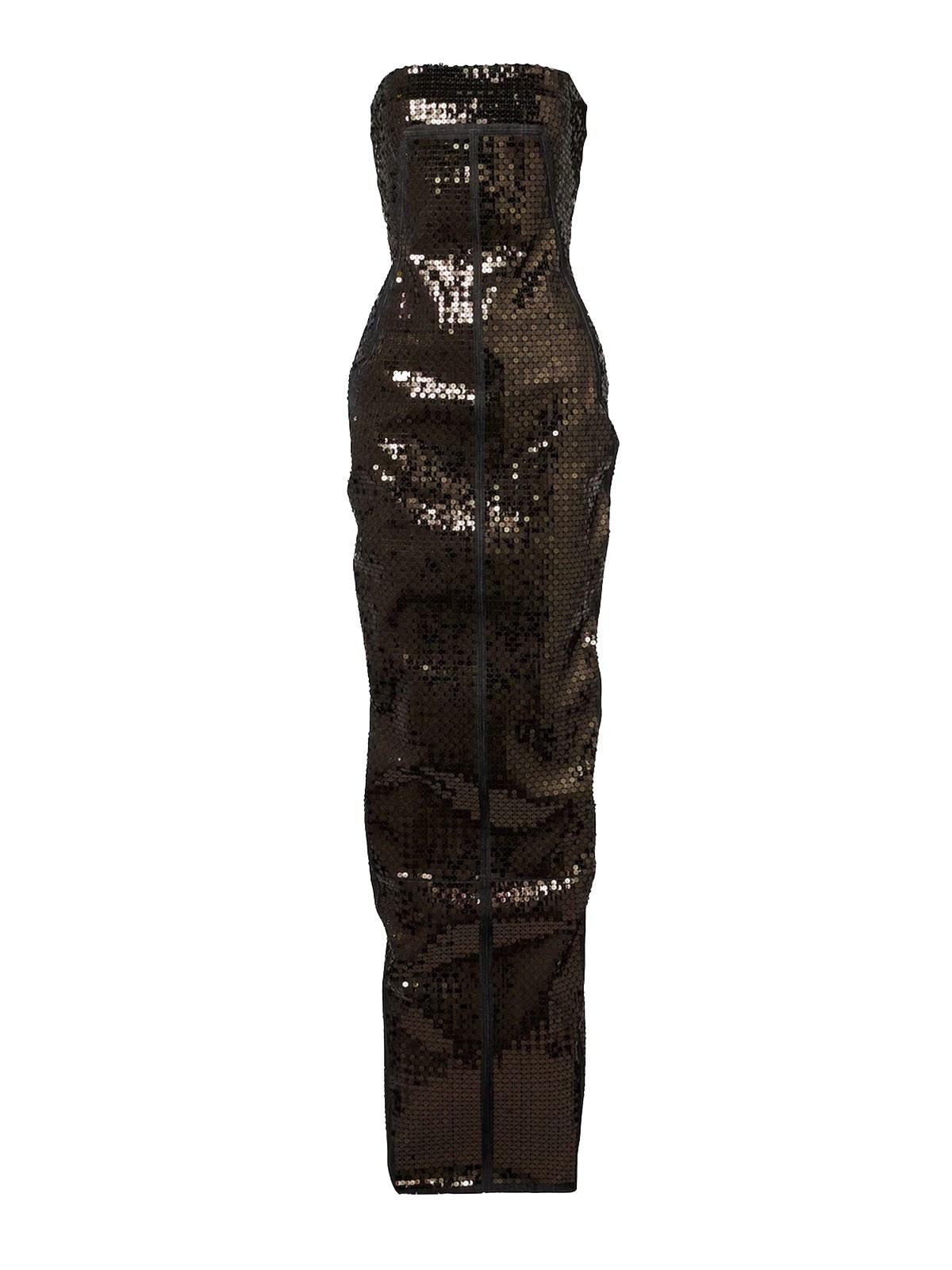 rick owens sequin maxi dress