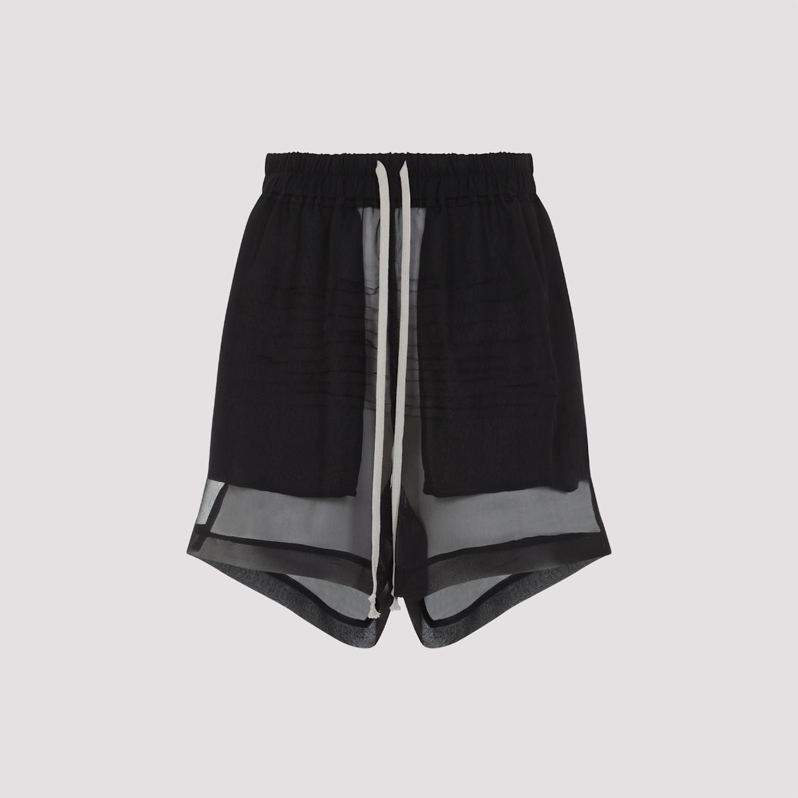 rick owens silk shorts