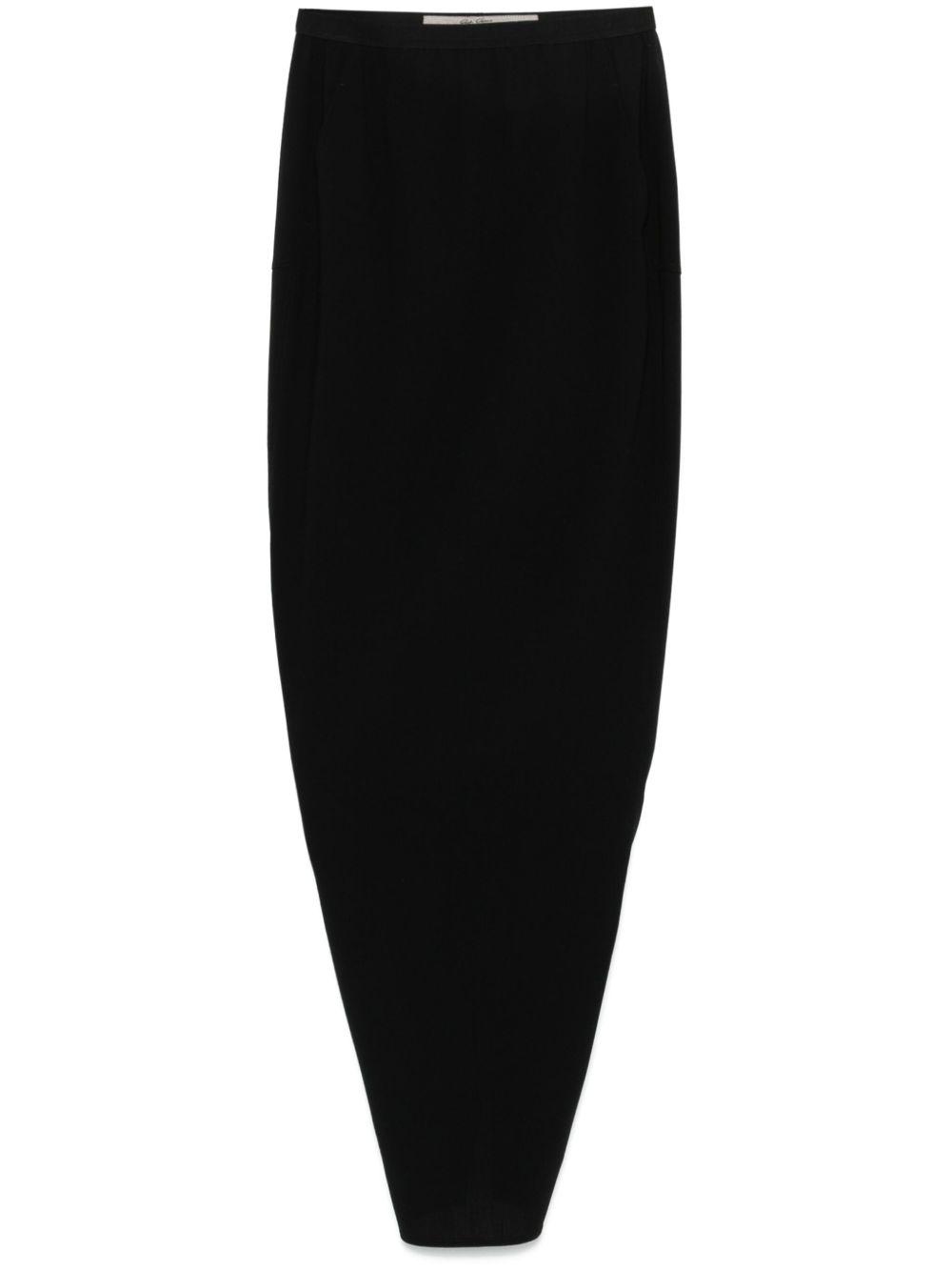 rick owens skirts black wool - women