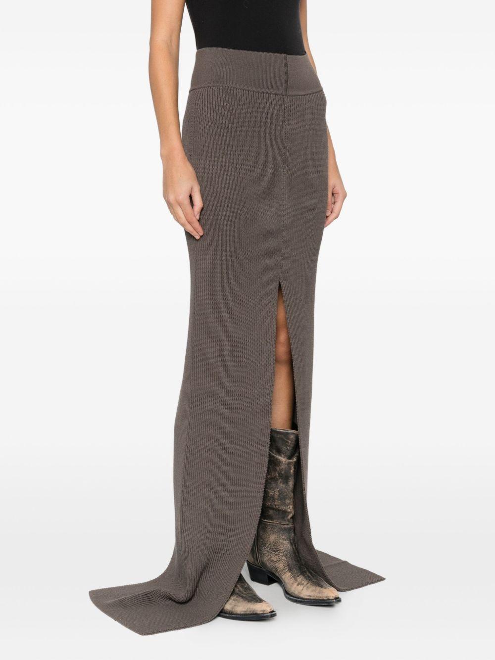 rick owens skirts grey wool - women