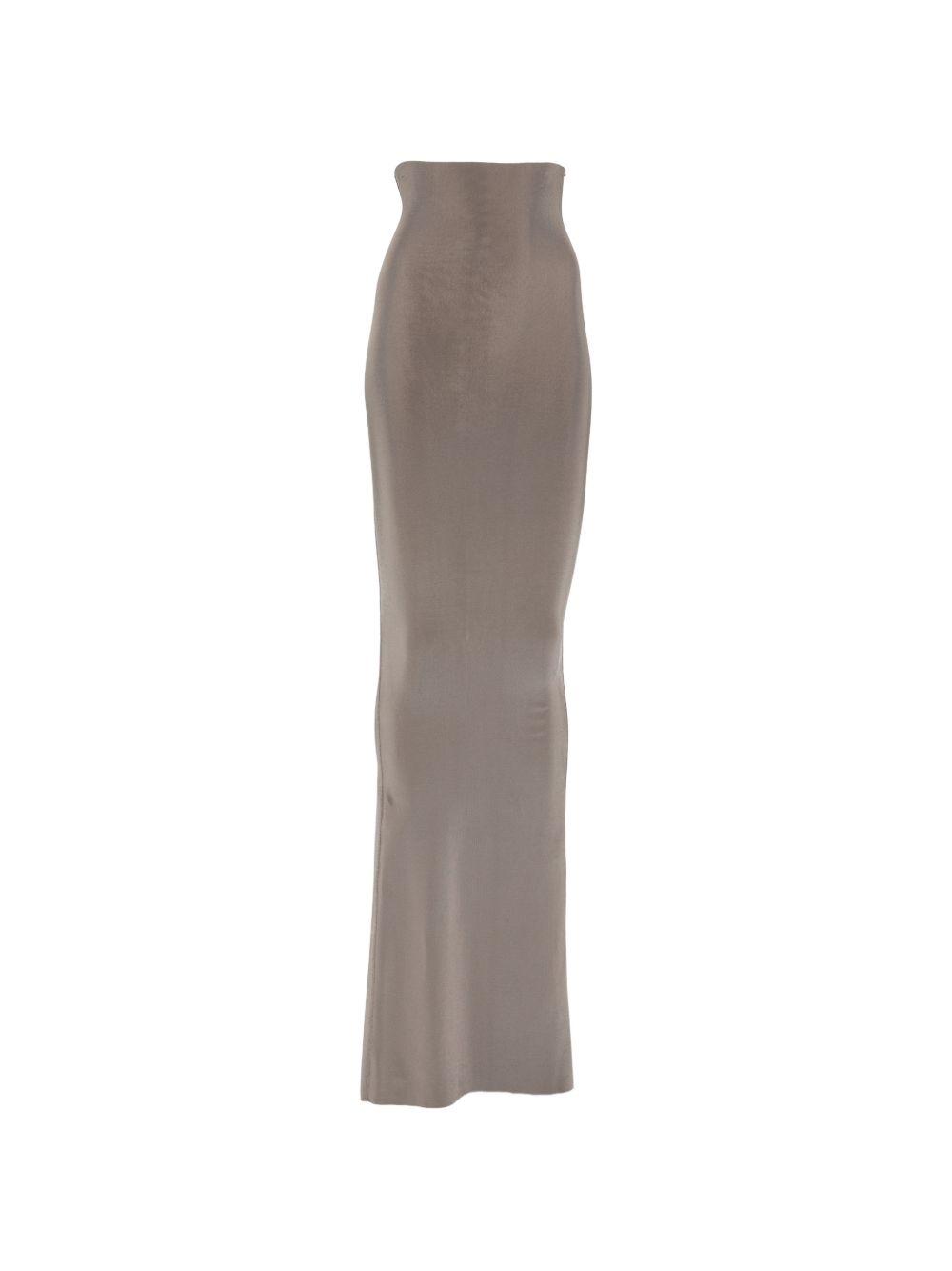 rick owens skirts grigio viscose - women