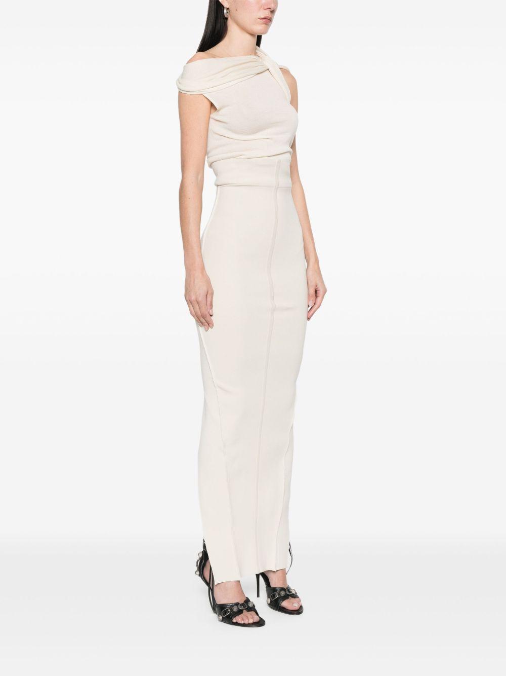 rick owens skirts ivory viscose polyester elastane - women