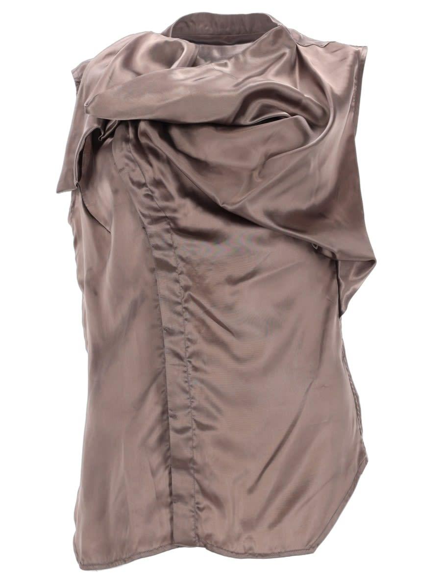 rick owens sleeveless island shirt