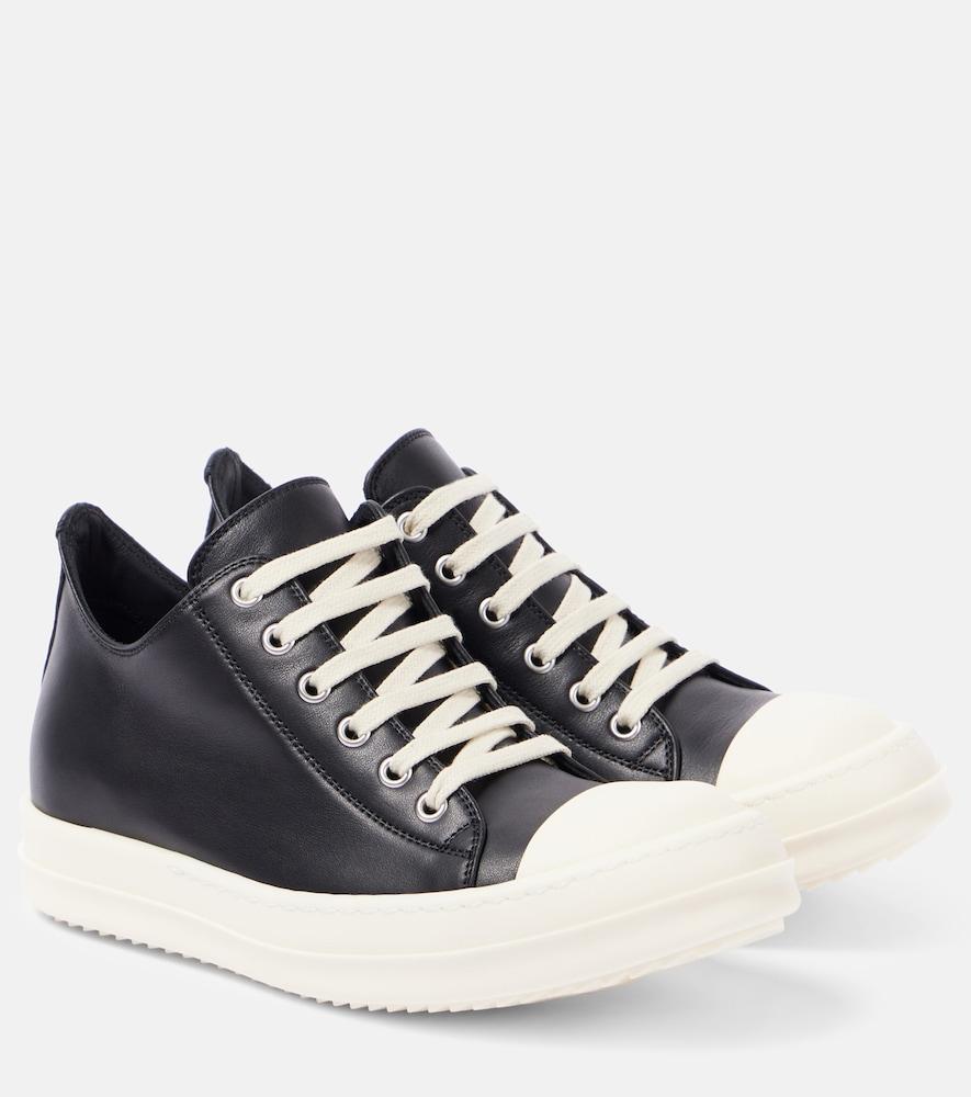 rick owens sneaks low leather sneakers
