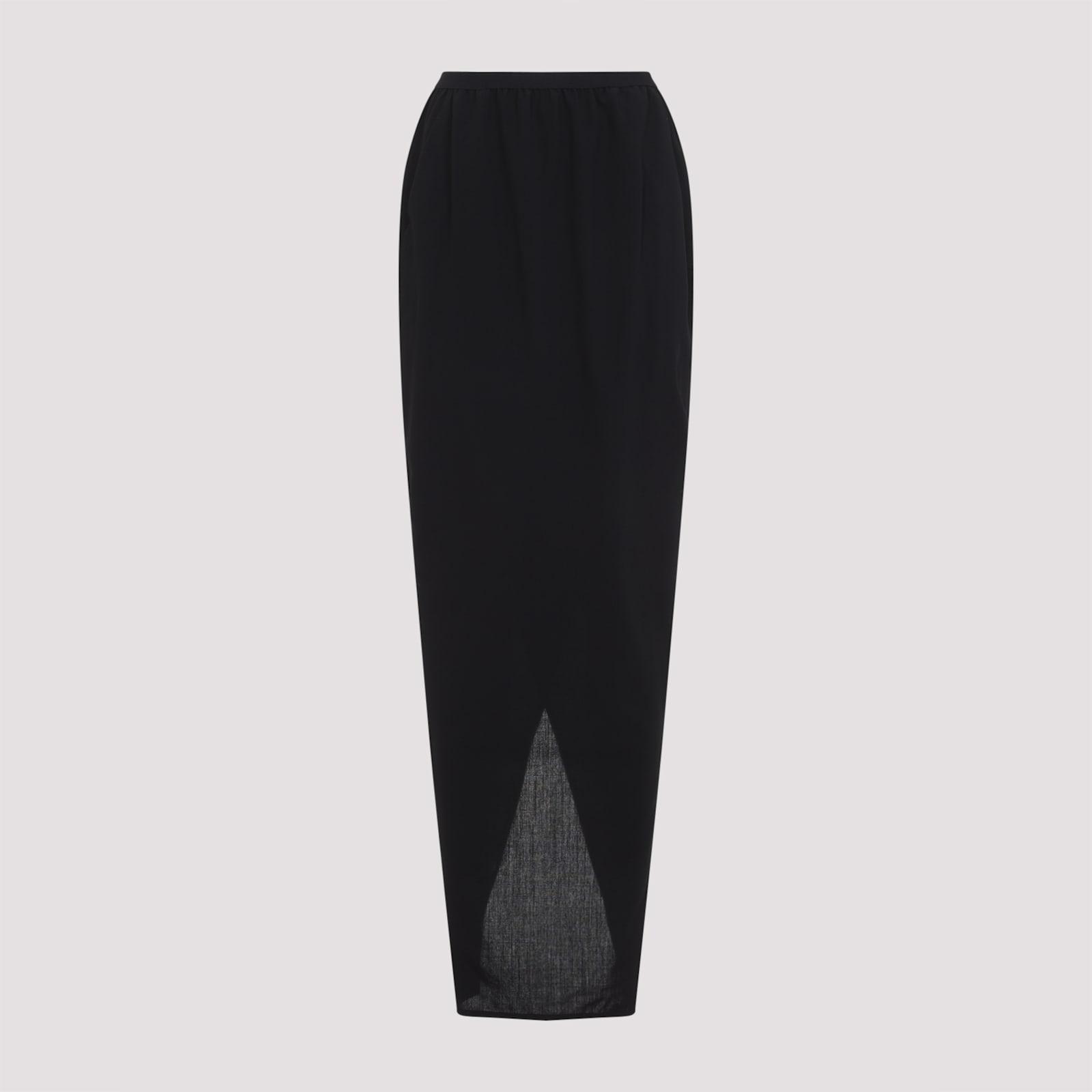 rick owens soft pillar long skirt
