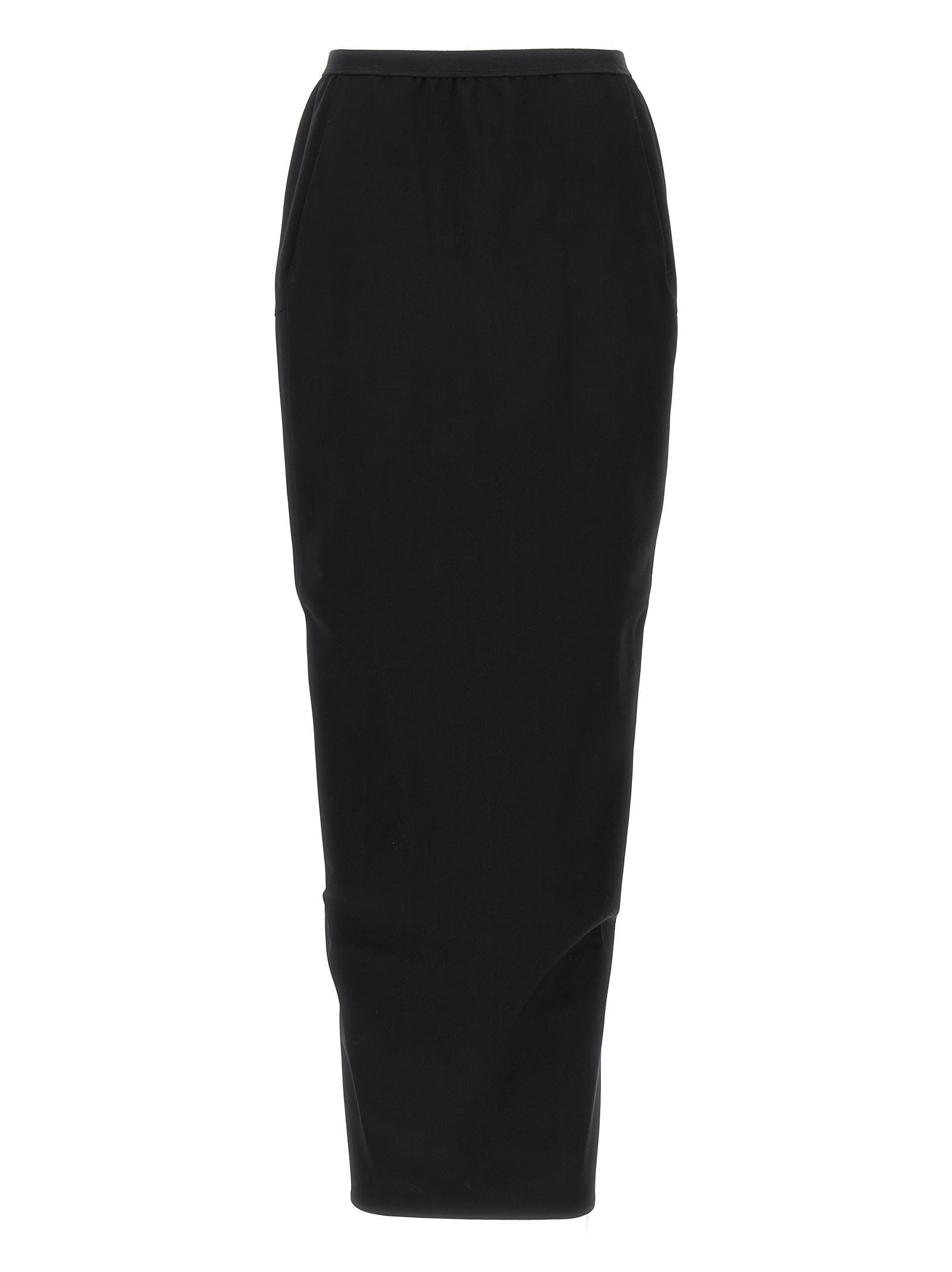 rick owens soft pillar long skirt