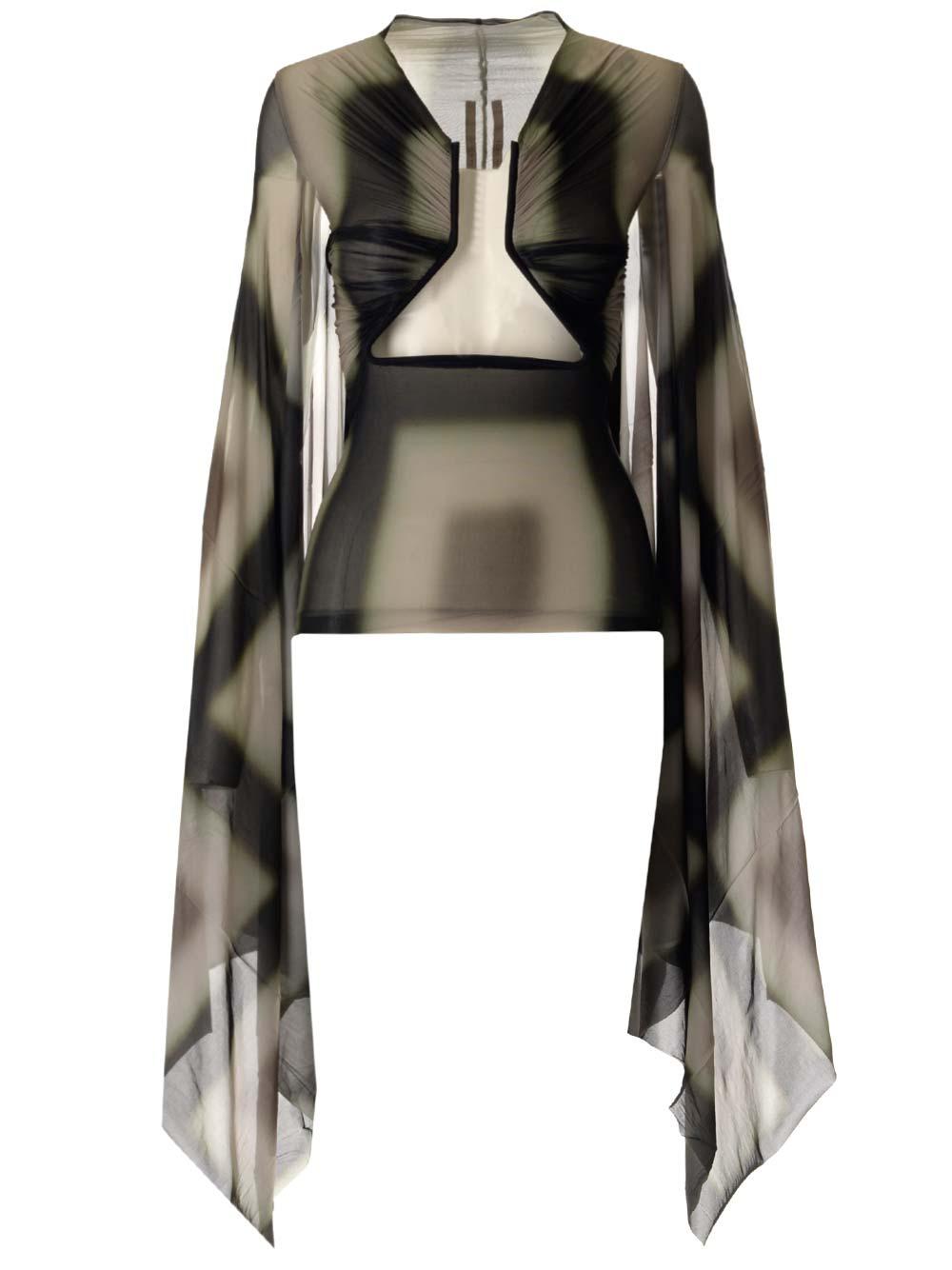 rick owens stretch cupro top