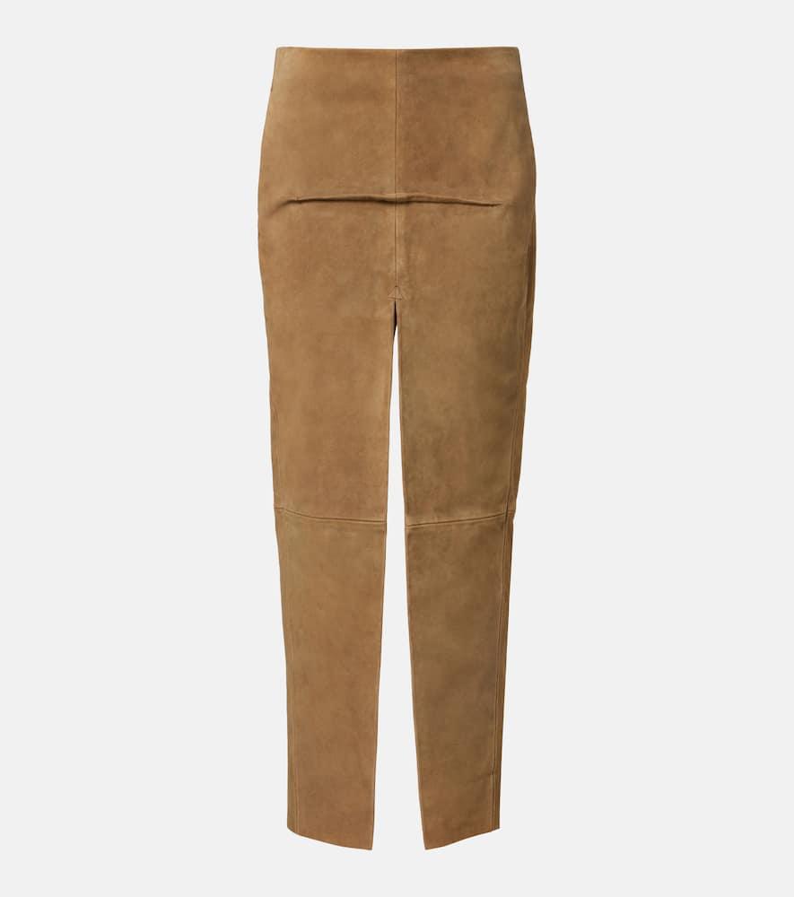 rick owens suede maxi skirt