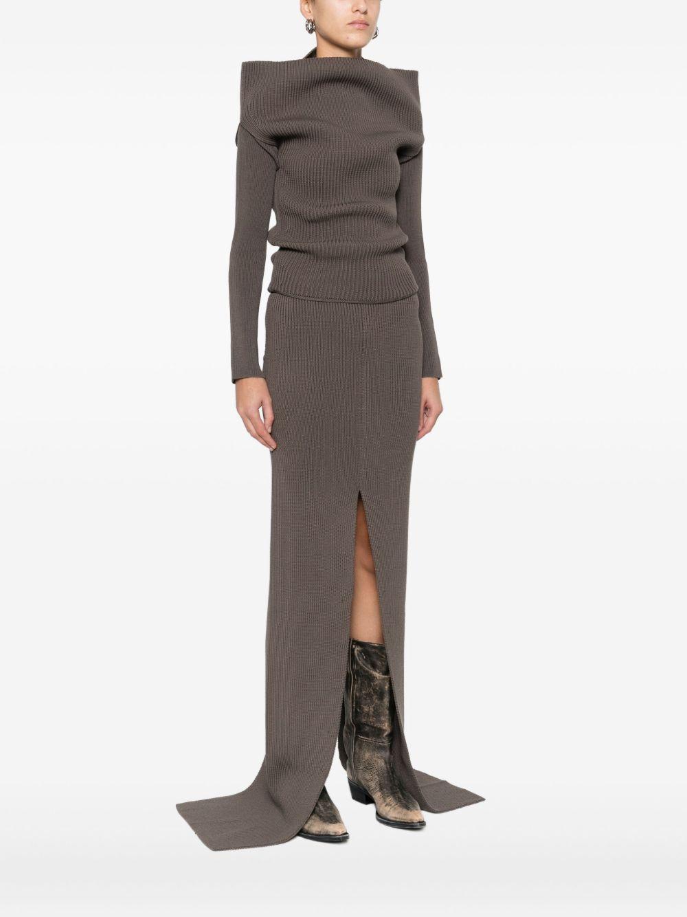 rick owens sweaters grey wool - women