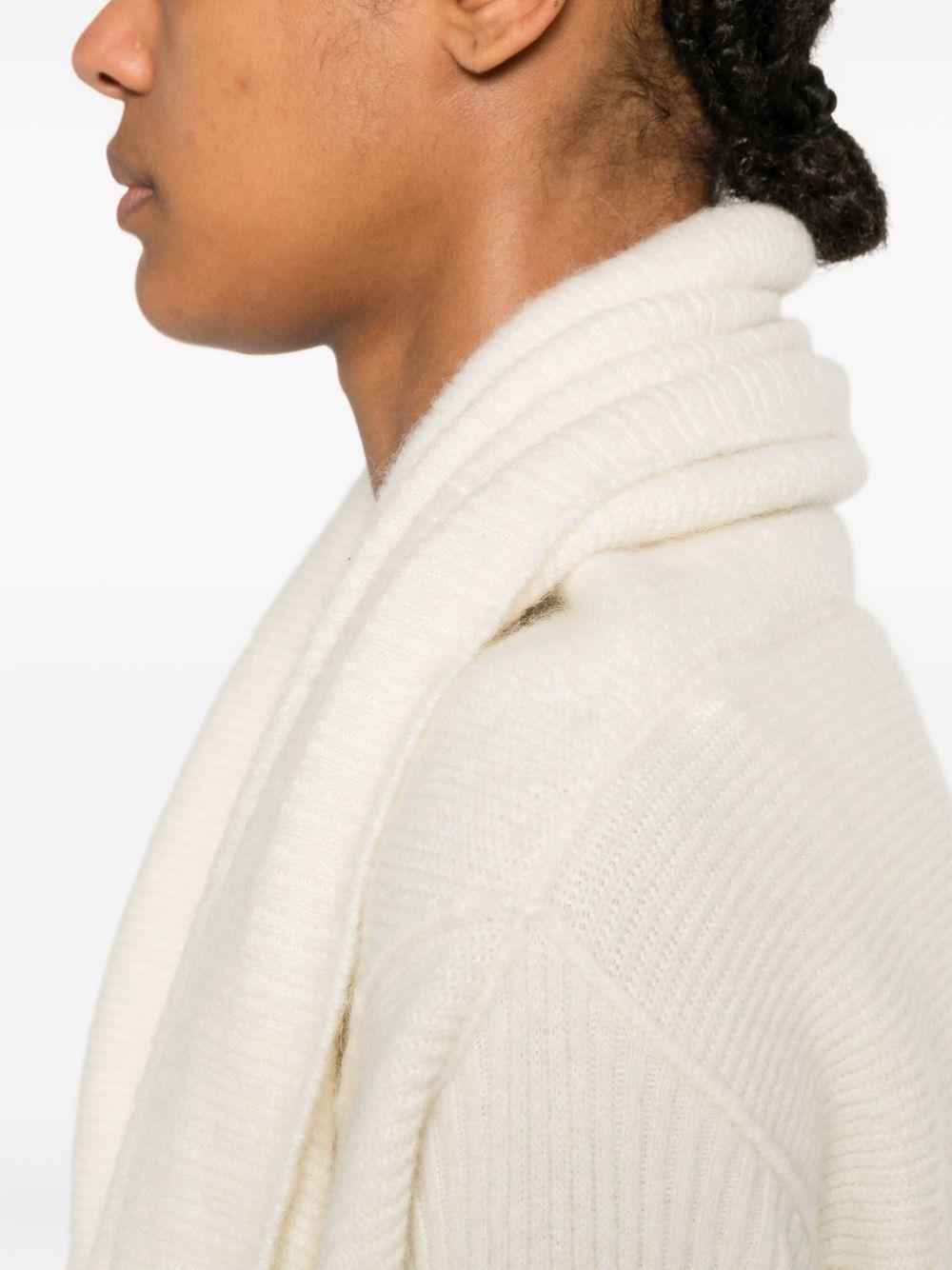 rick owens sweaters white alpaca wool - women