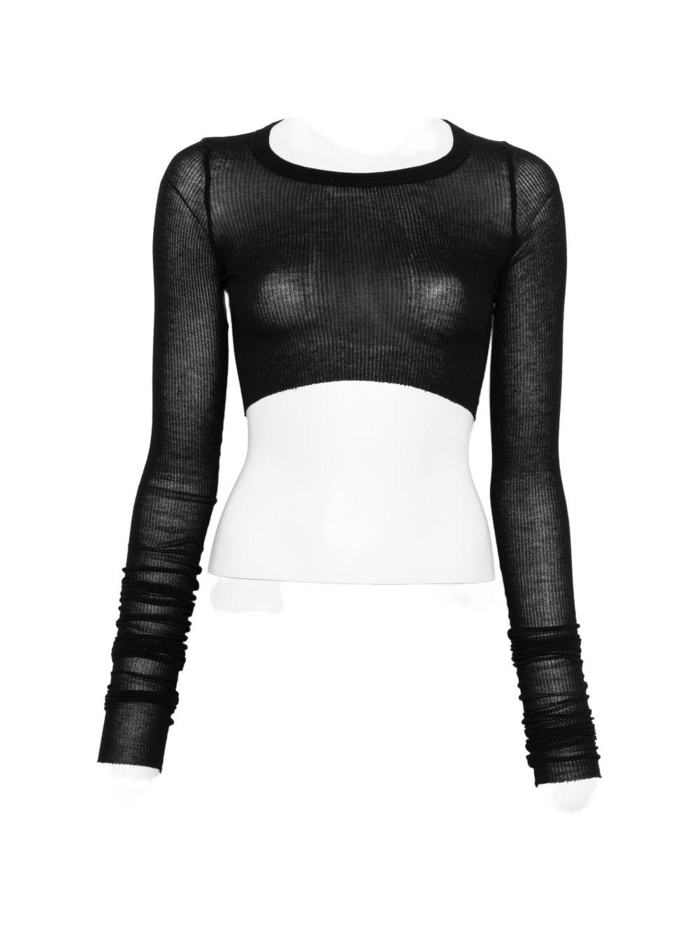 rick owens t-shirts and polos black viscose - women