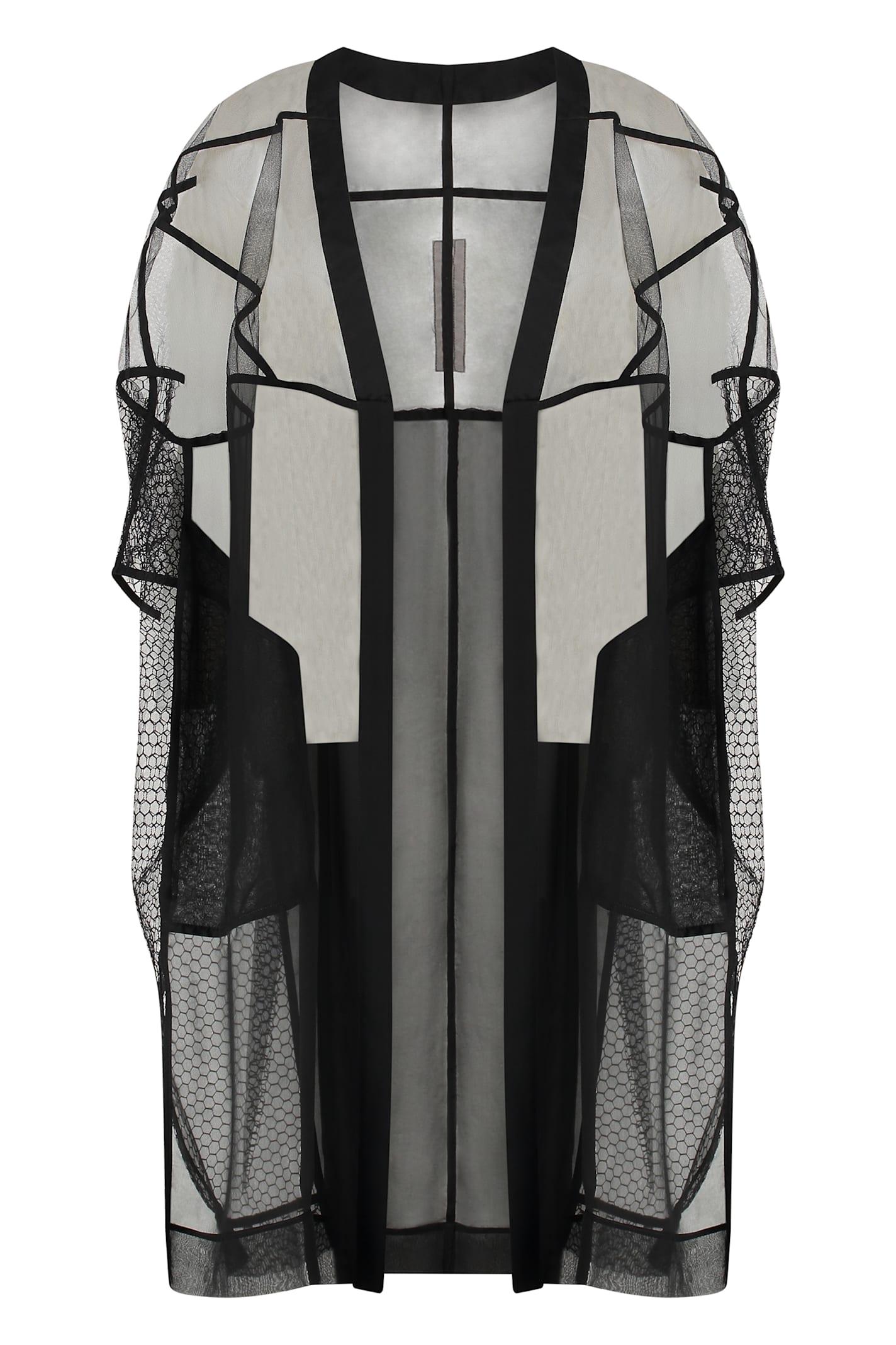 rick owens tecuatl technical fabric cardigan