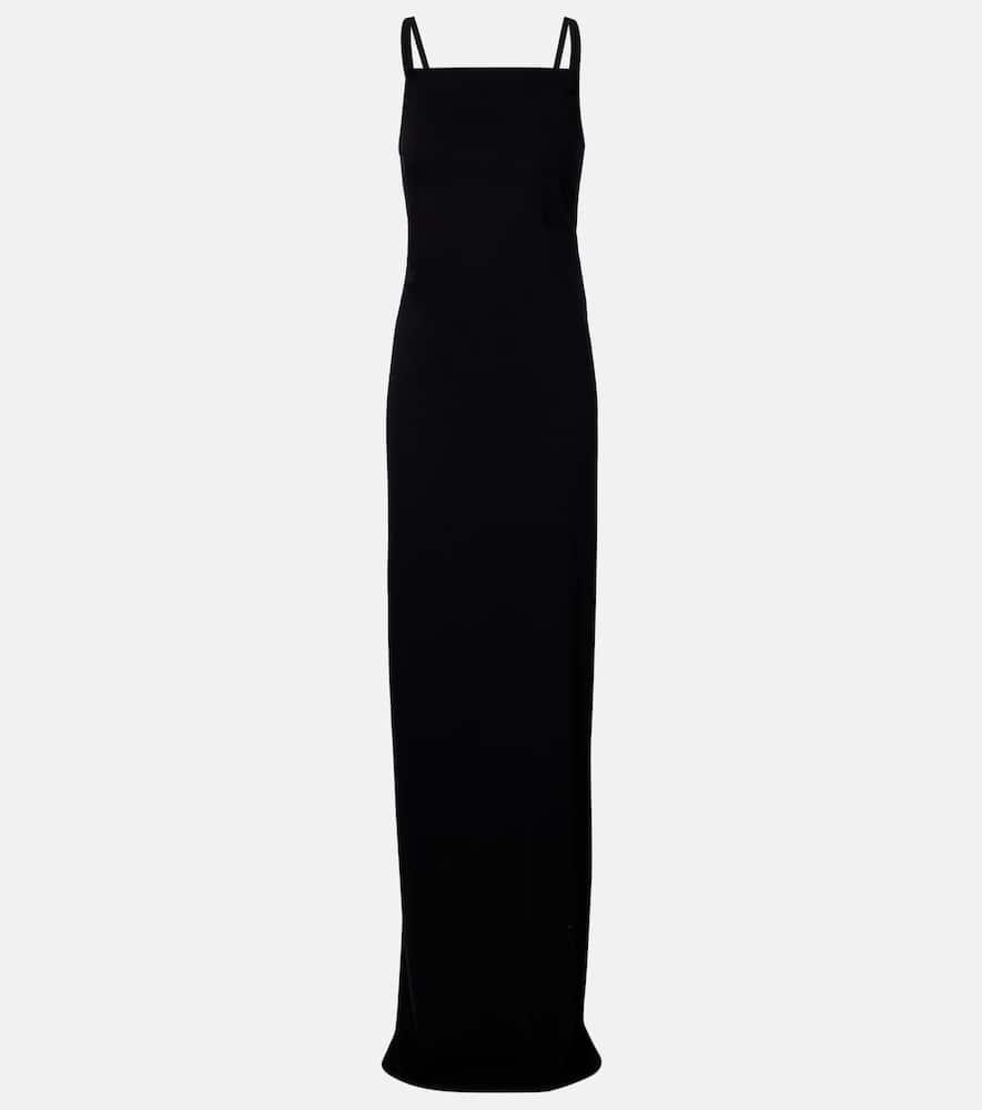 rick owens temple layered cotton jersey maxi dress