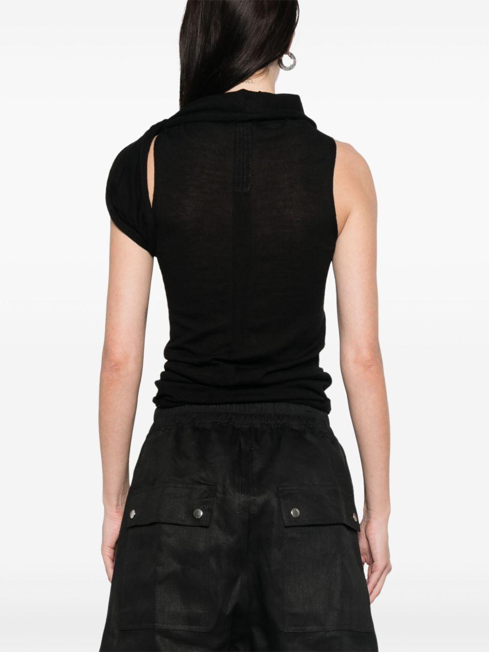 rick owens top black virgin wool - women