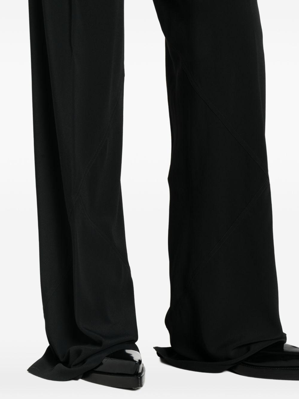 rick owens trousers black cotton - women