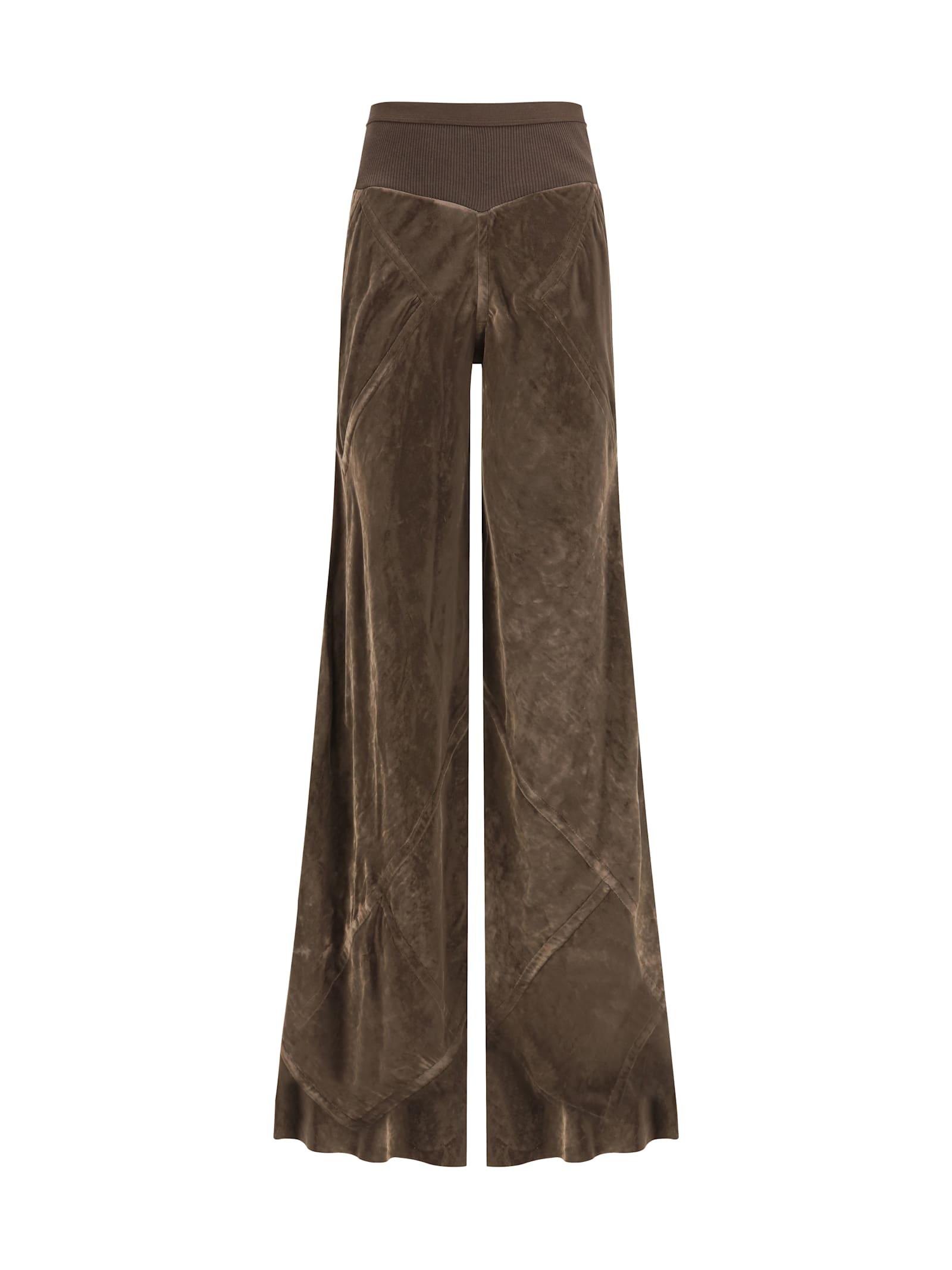 rick owens velvet pants