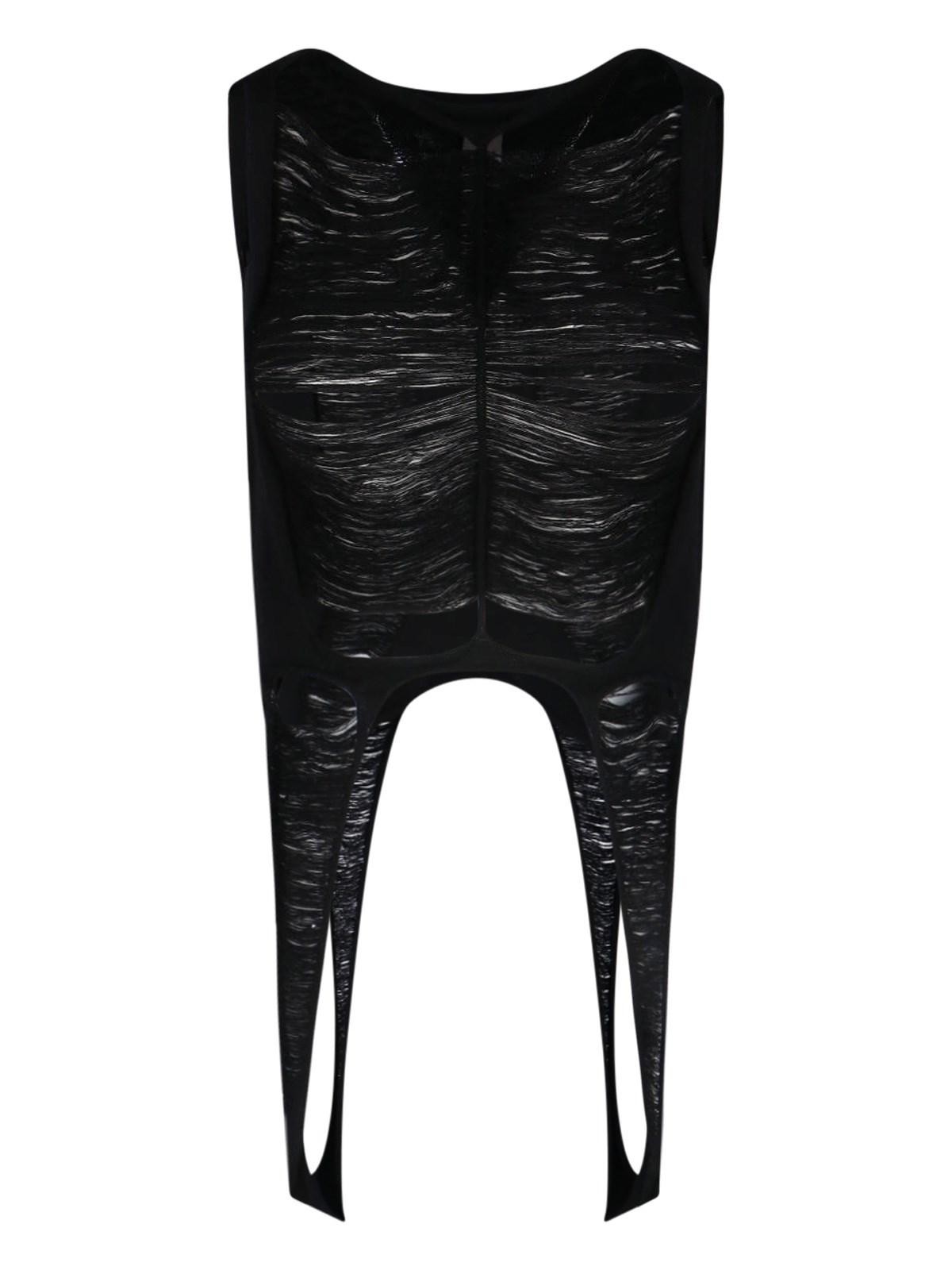 rick owens virgin wool crop top