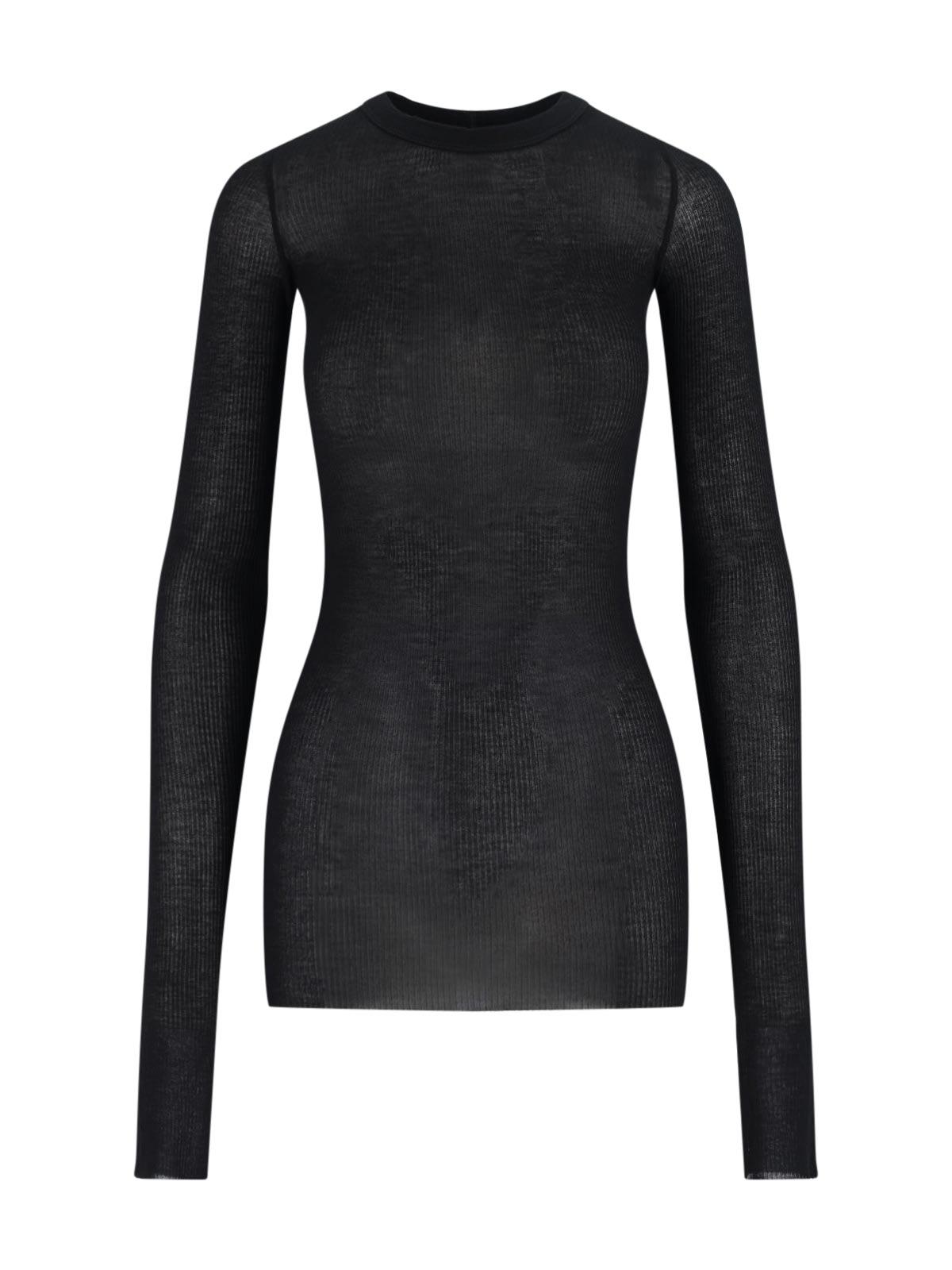 rick owens viscose and silk t-shirt