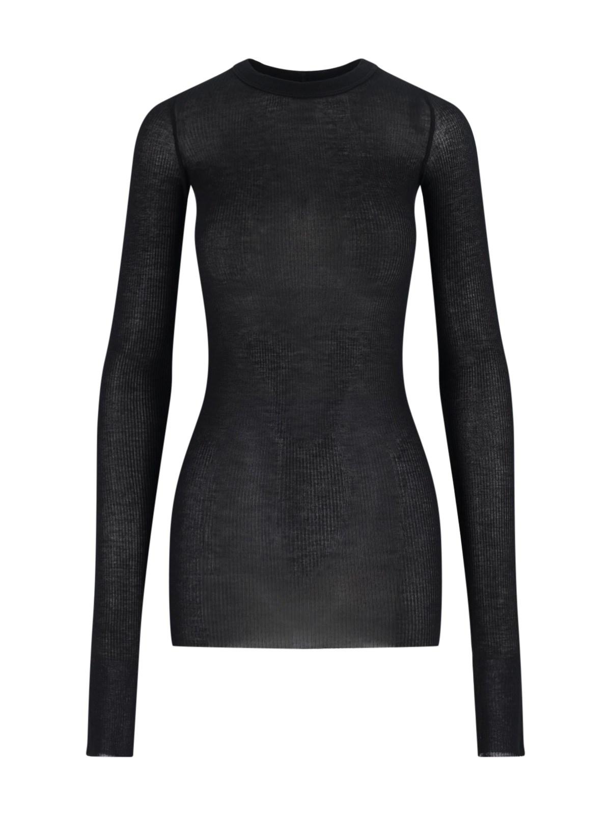 rick owens viscose and silk t-shirt