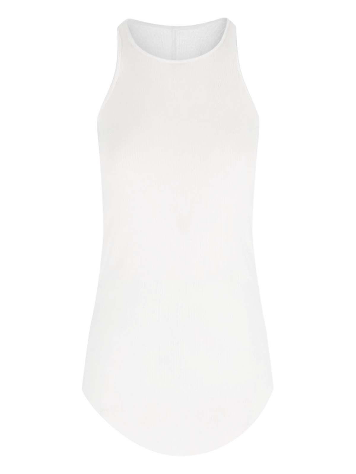 rick owens viscose and silk tank top