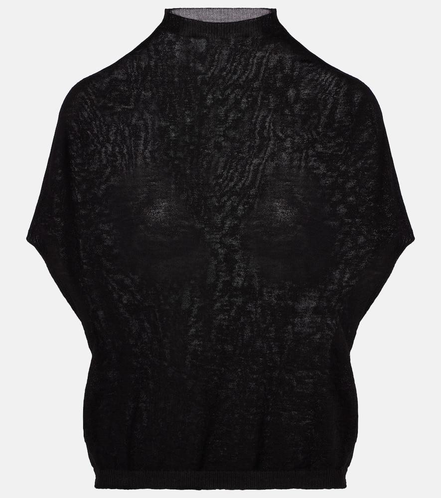 rick owens wool turtleneck top