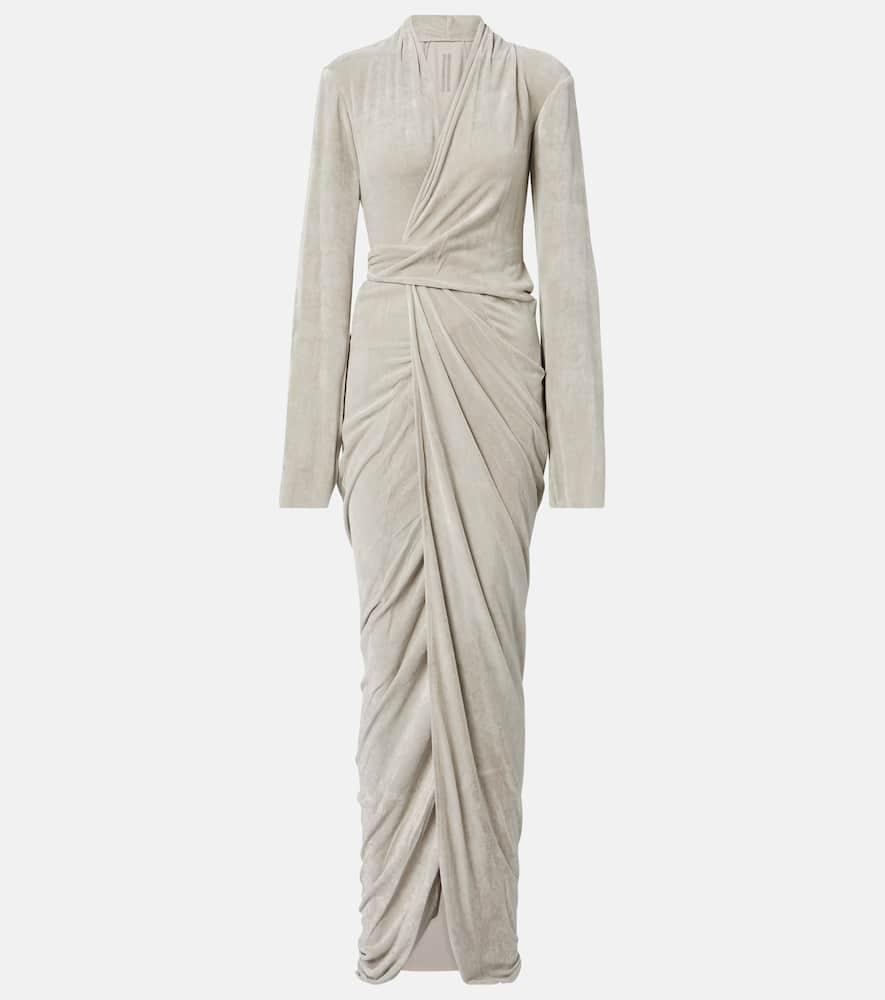 rick owens wrap maxi dress