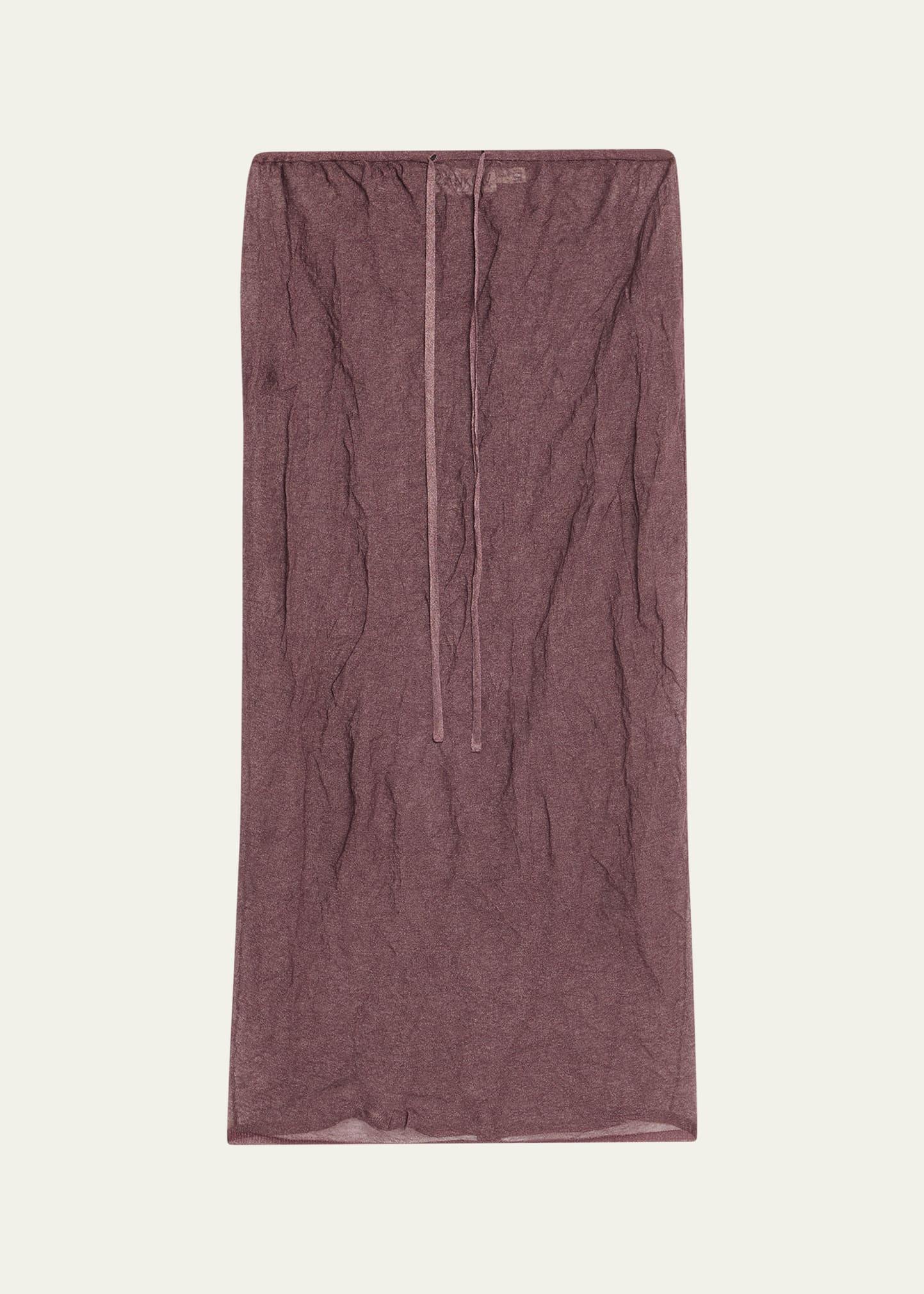 rickie sheer knit pull-on ankle skirt