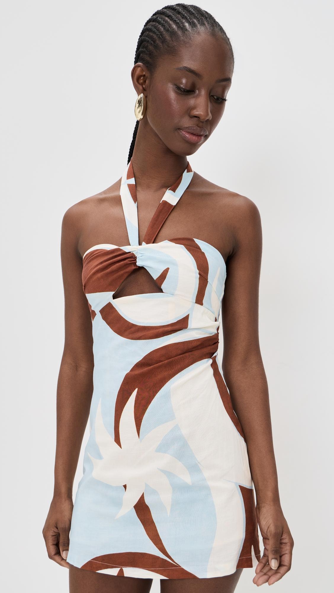 rihanna knot mini dress