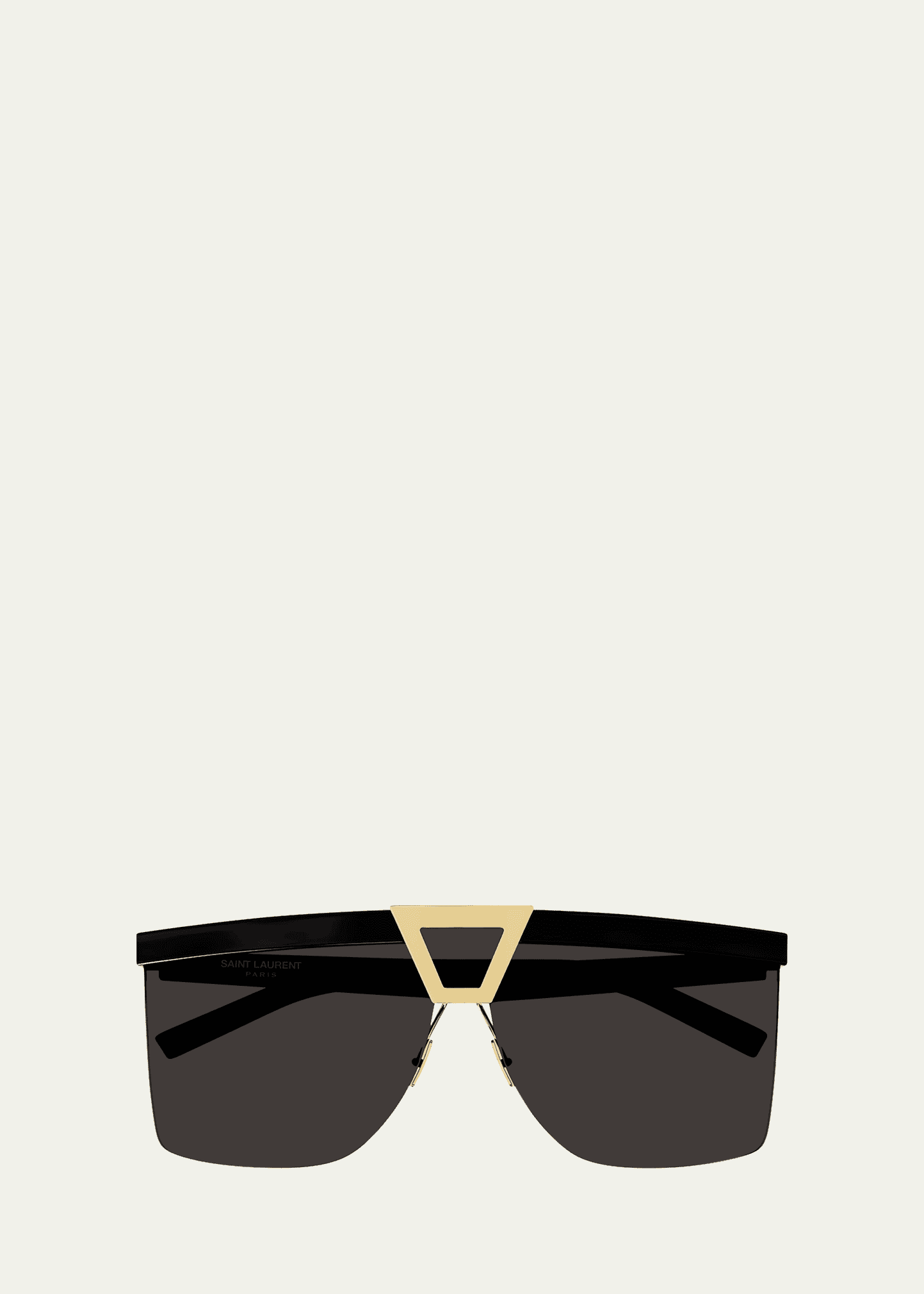 rimless square acetate sunglasses