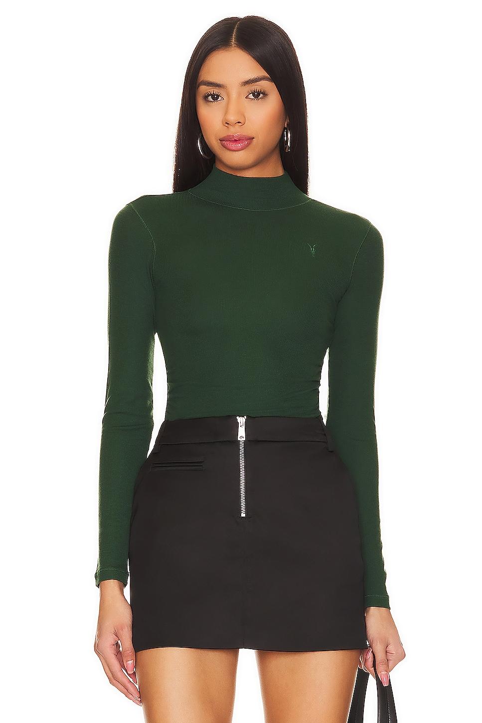 rina long sleeve roll neck tee