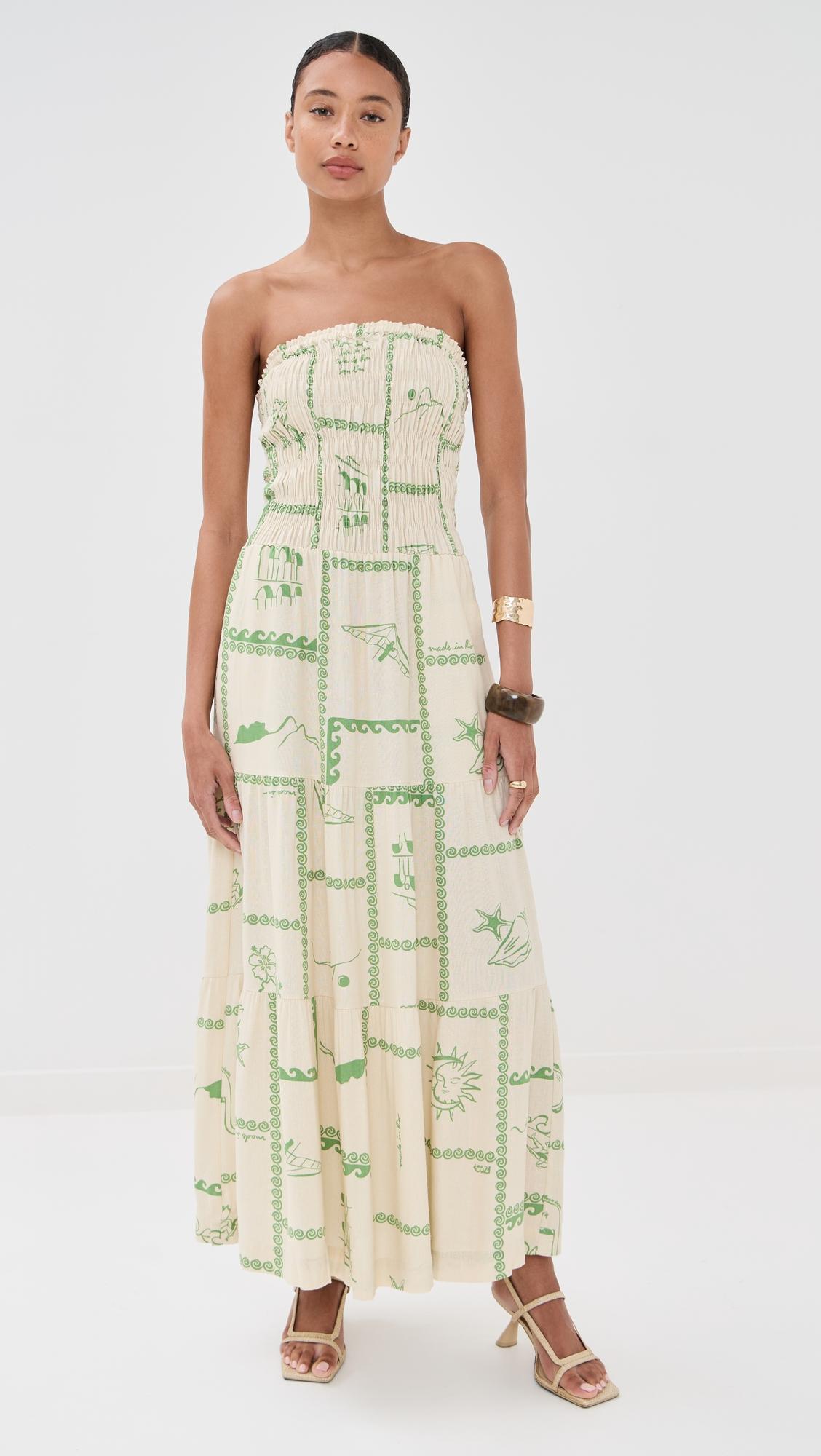 rio print maxi dress