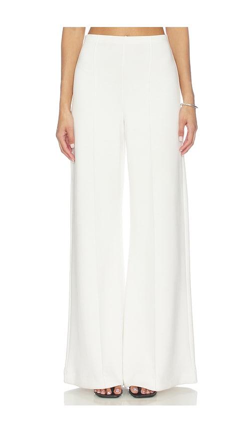 ripley rader scuba wide leg pant in white.