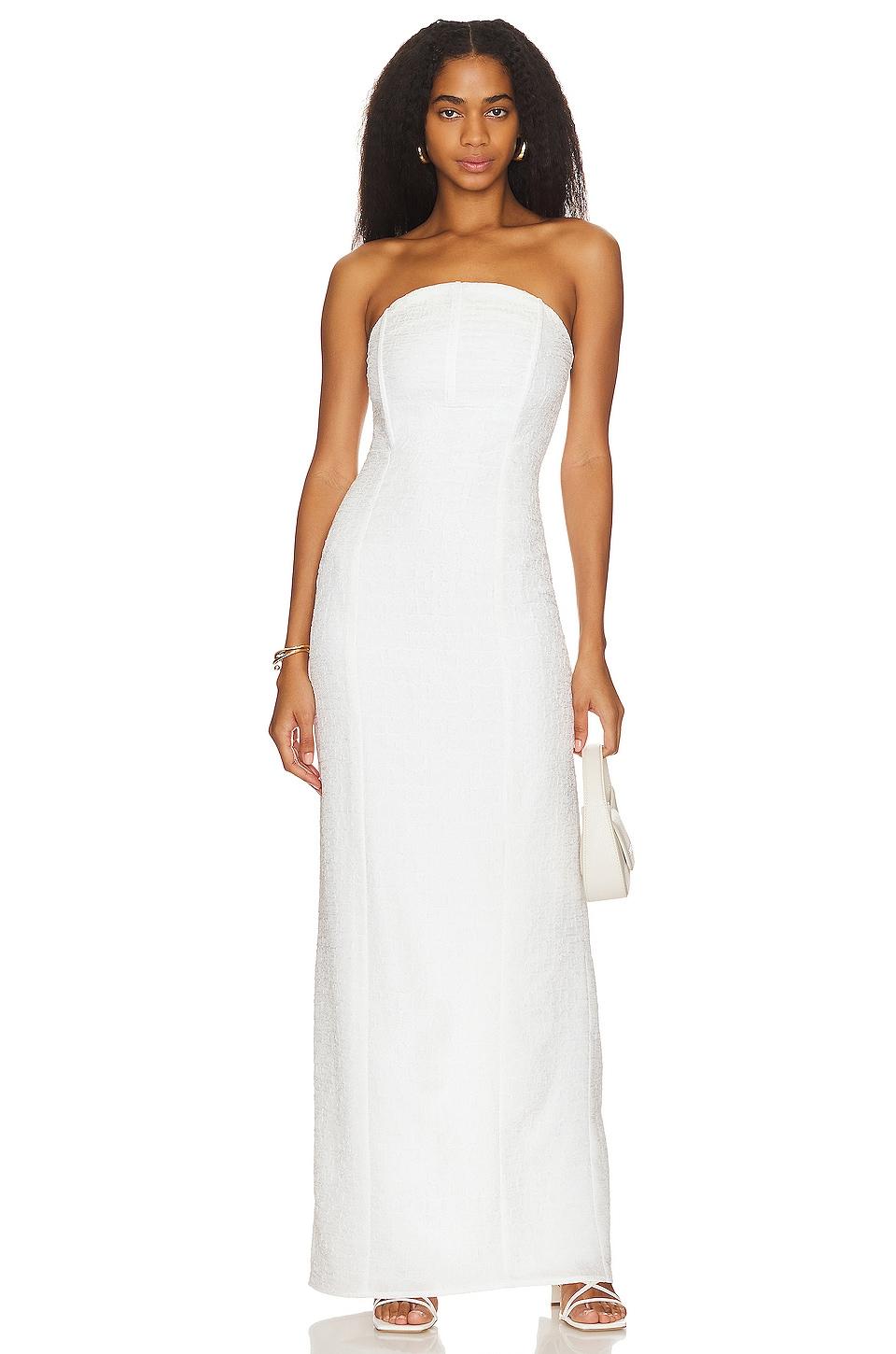 rita column maxi dress