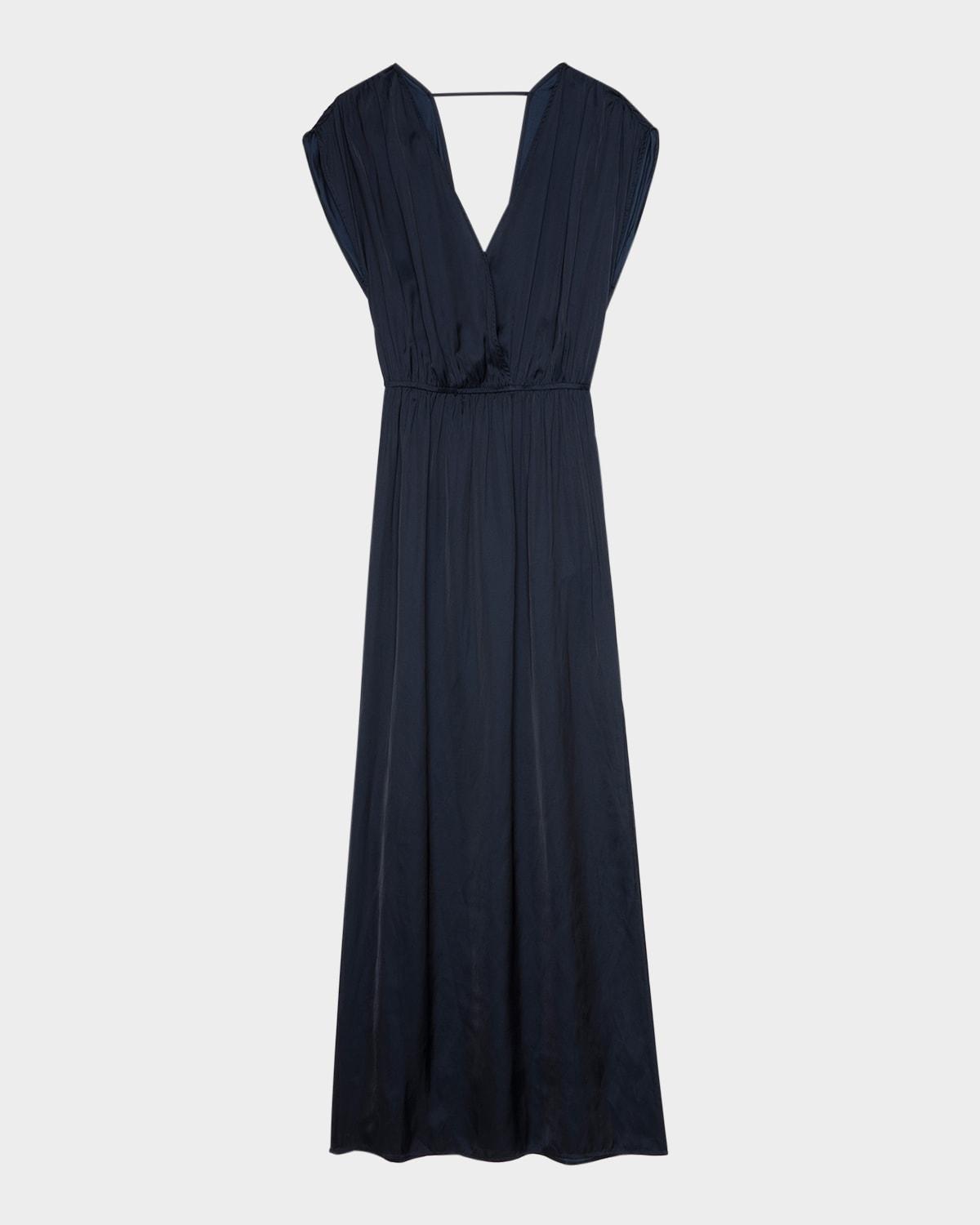 ritmic satin maxi dress