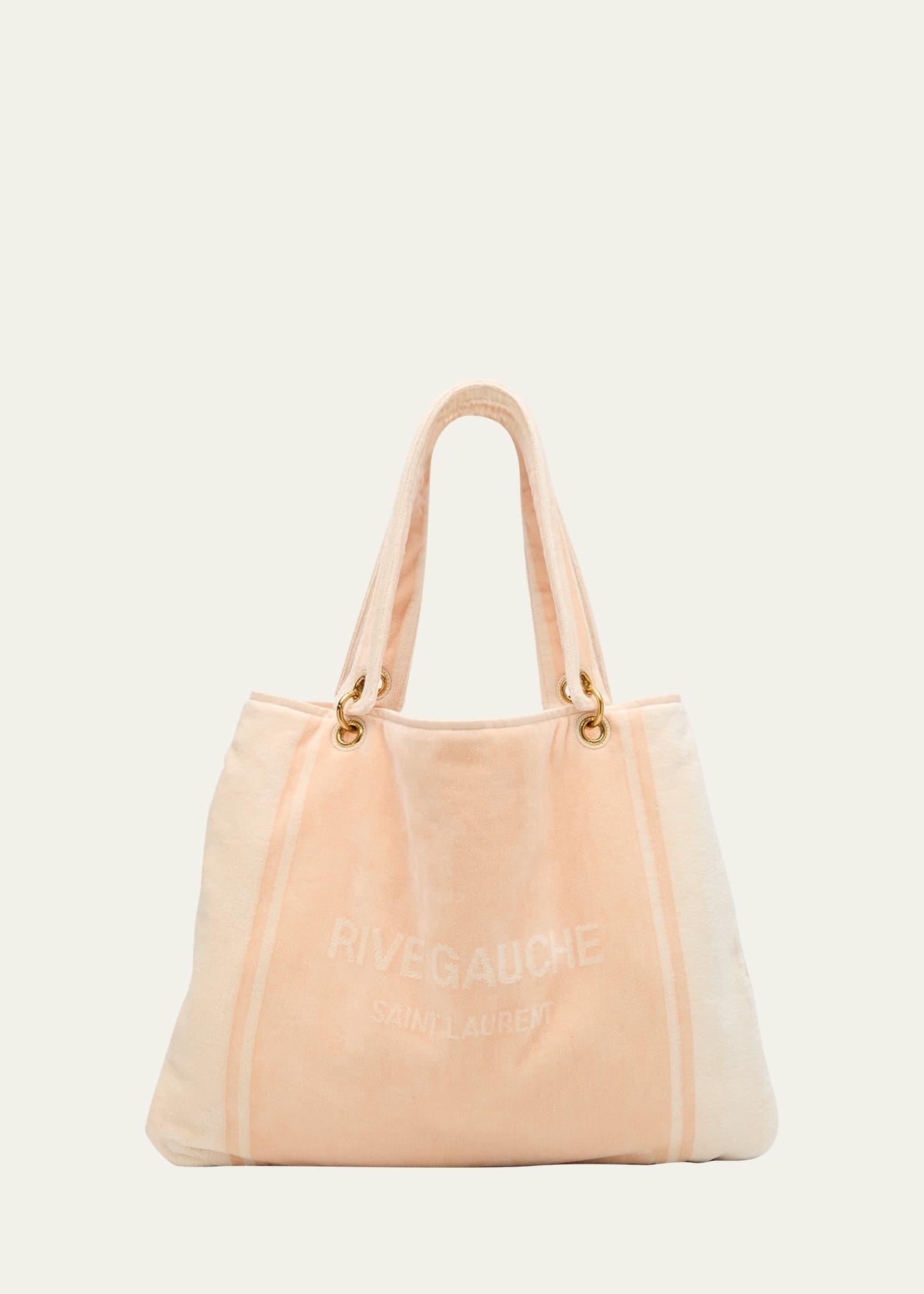 rive gauche towel cabas in terrycloth