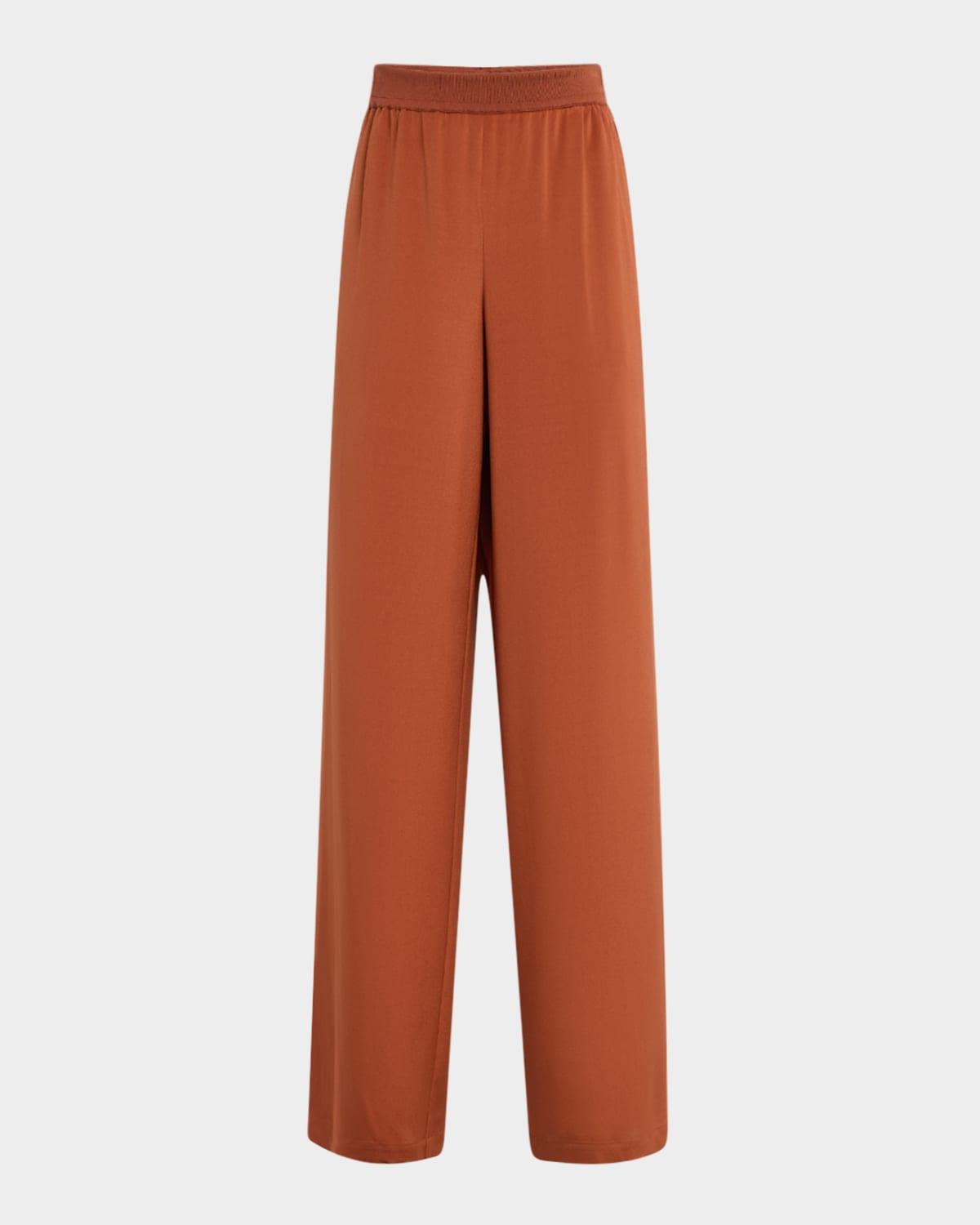 riverside wide-leg stretch silk pants