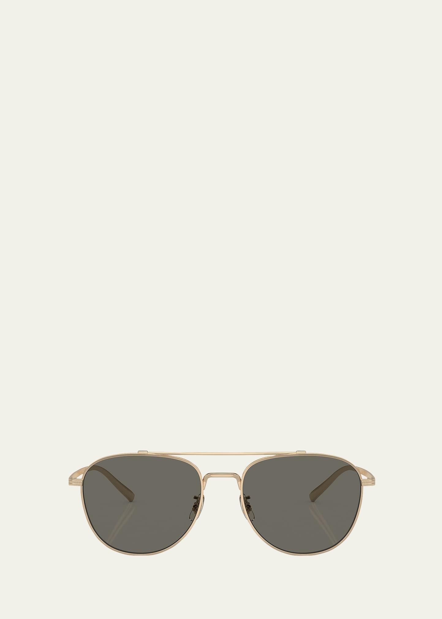 rivetti titanium aviator sunglasses