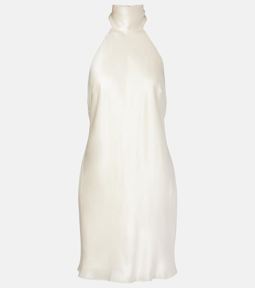 rixo capucine silk satin minidress