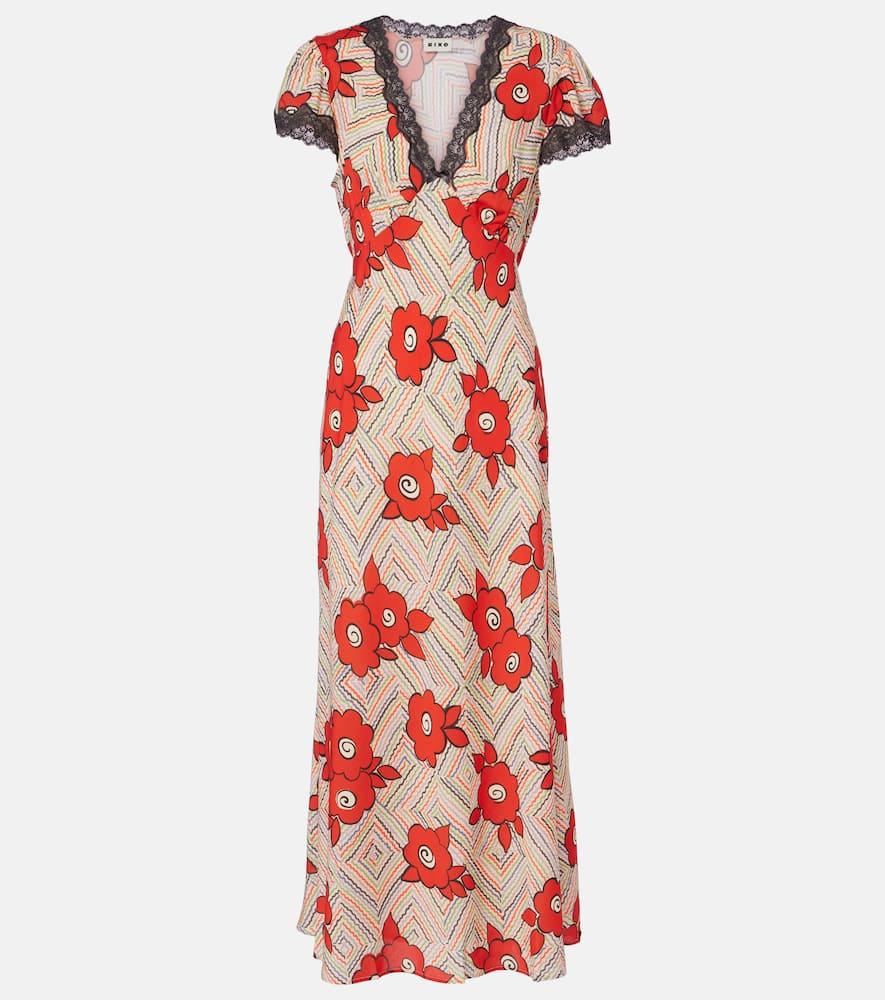 rixo clarice floral midi dress