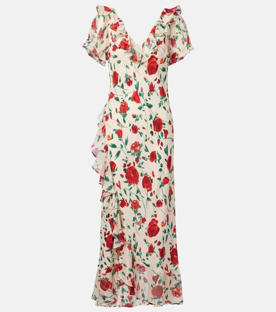 rixo clementina silk crêpe de chine maxi dress