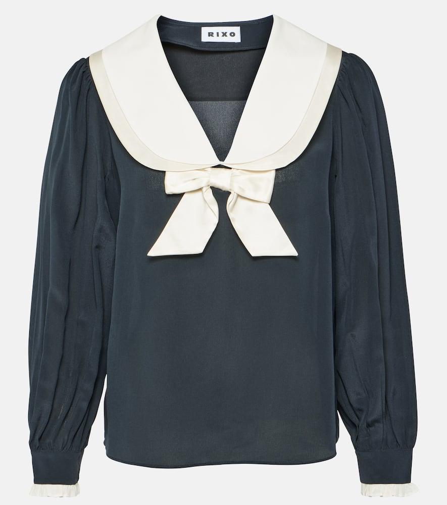 rixo eimer silk blouse