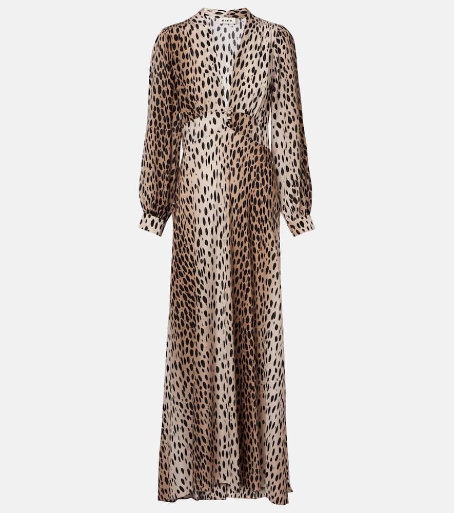 rixo emory printed silk maxi dress
