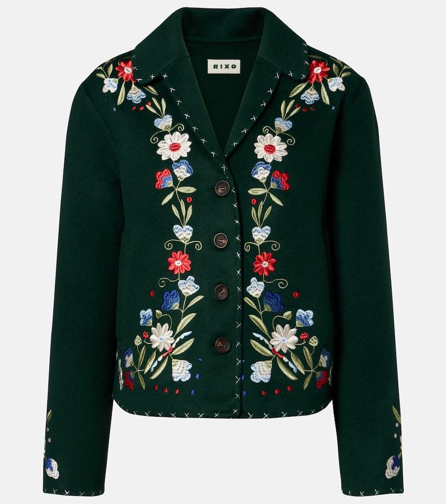 rixo jude embroidered floral wool