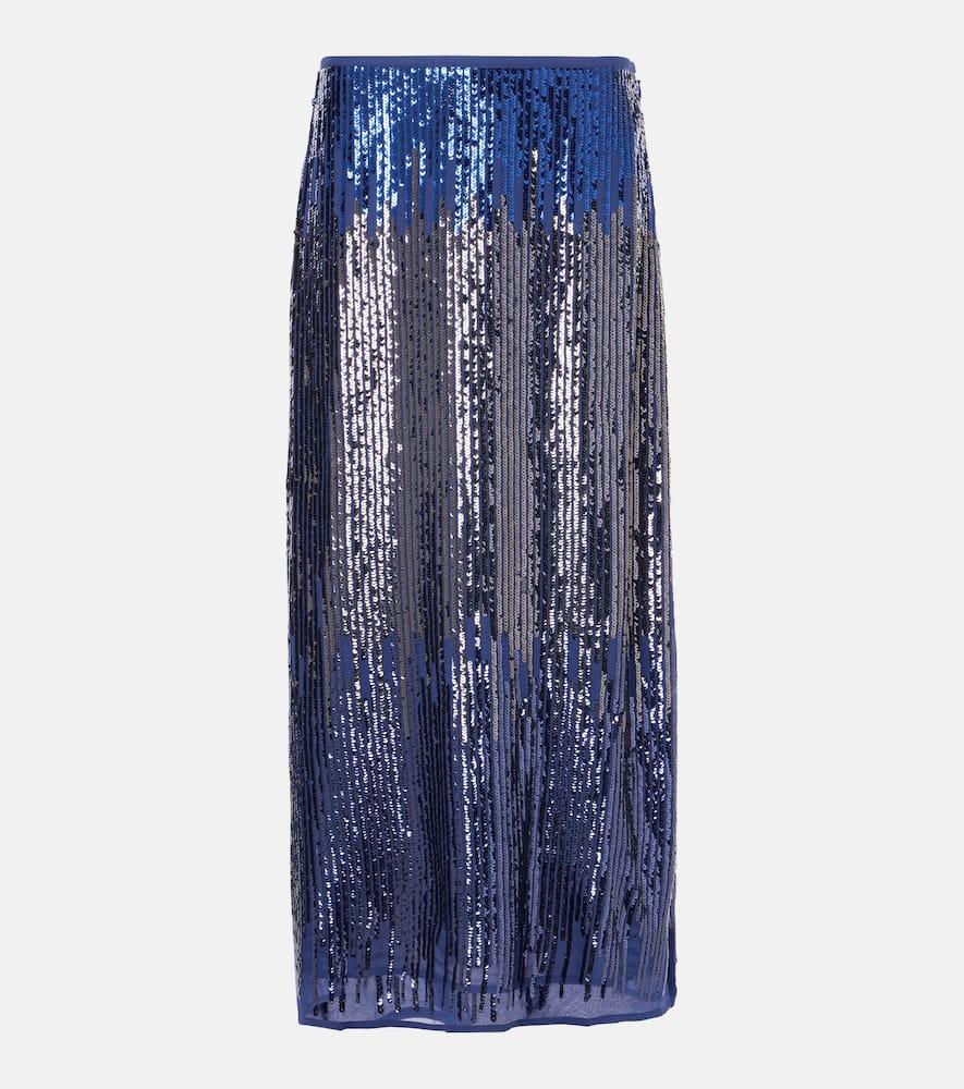 rixo kelly sequined midi skirt