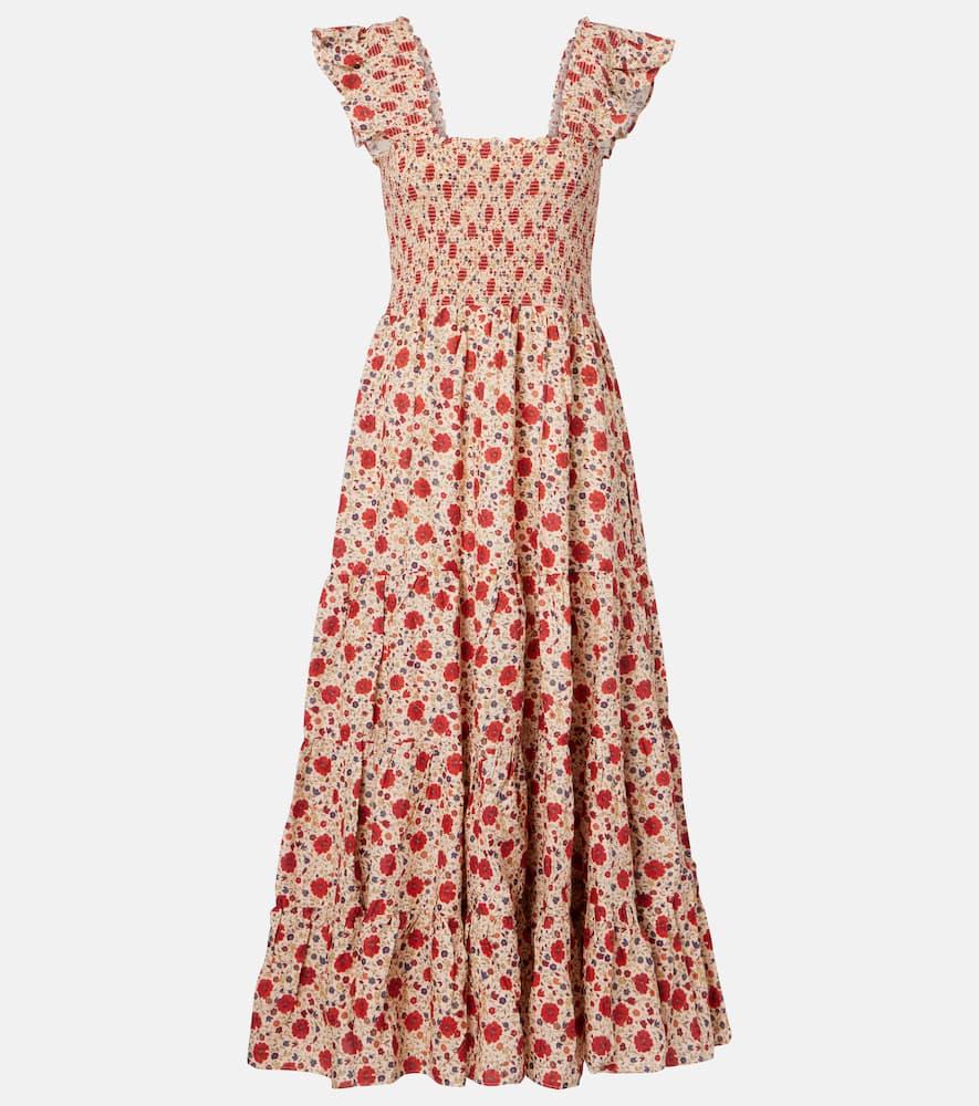 rixo kendall floral cotton voile midi dress