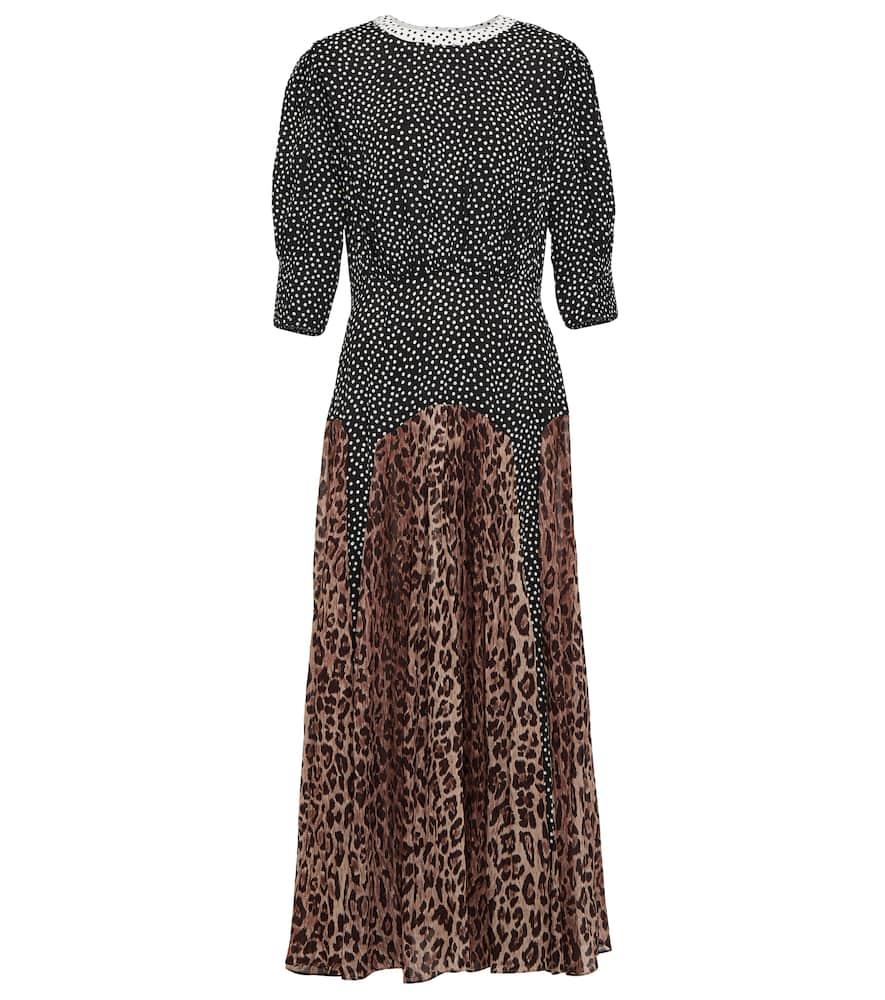 rixo meg printed midi dress
